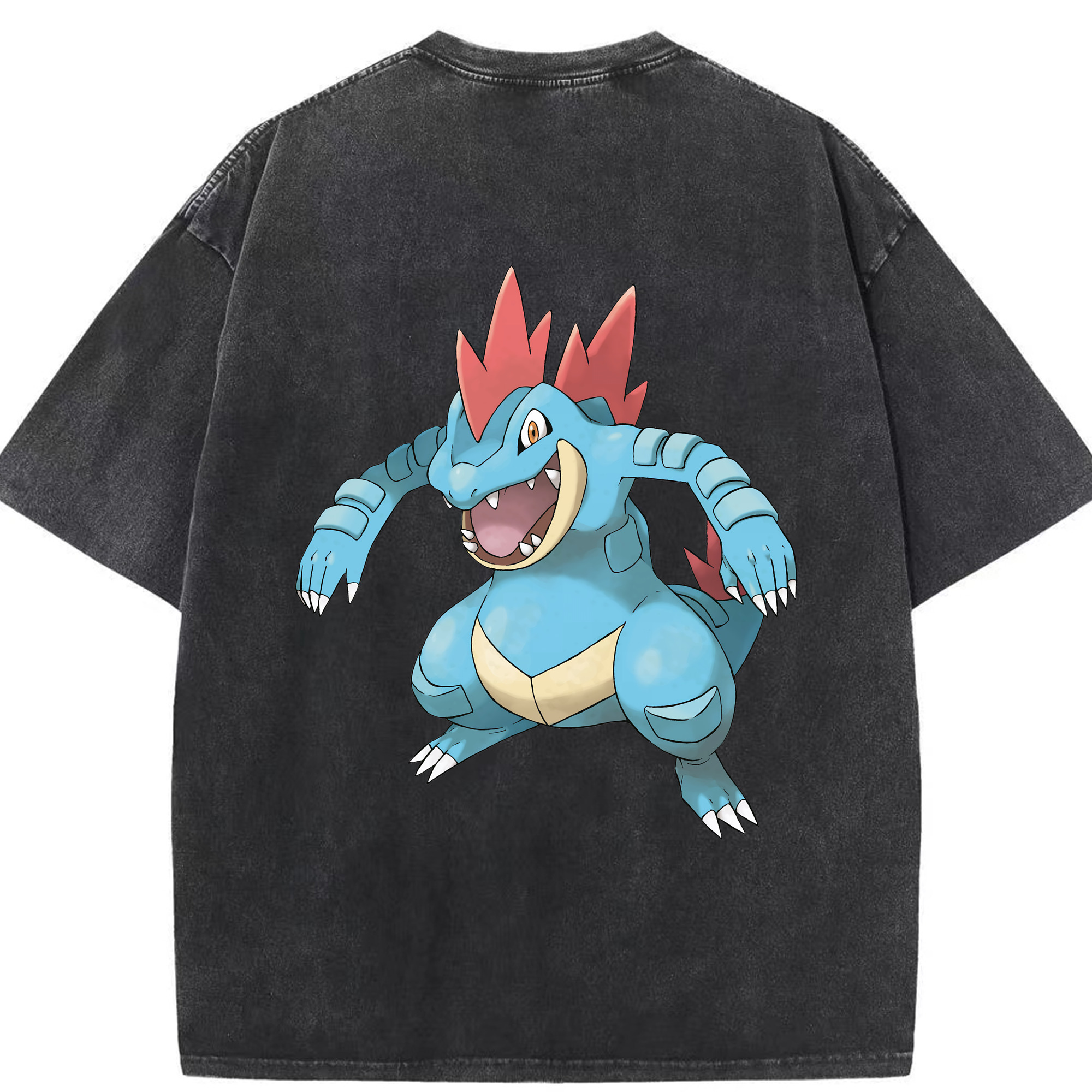 （画像用） ポケットモンスター Pokémon 綿100% ヴィンテージ風 半袖Tシャツ（背面プリント）