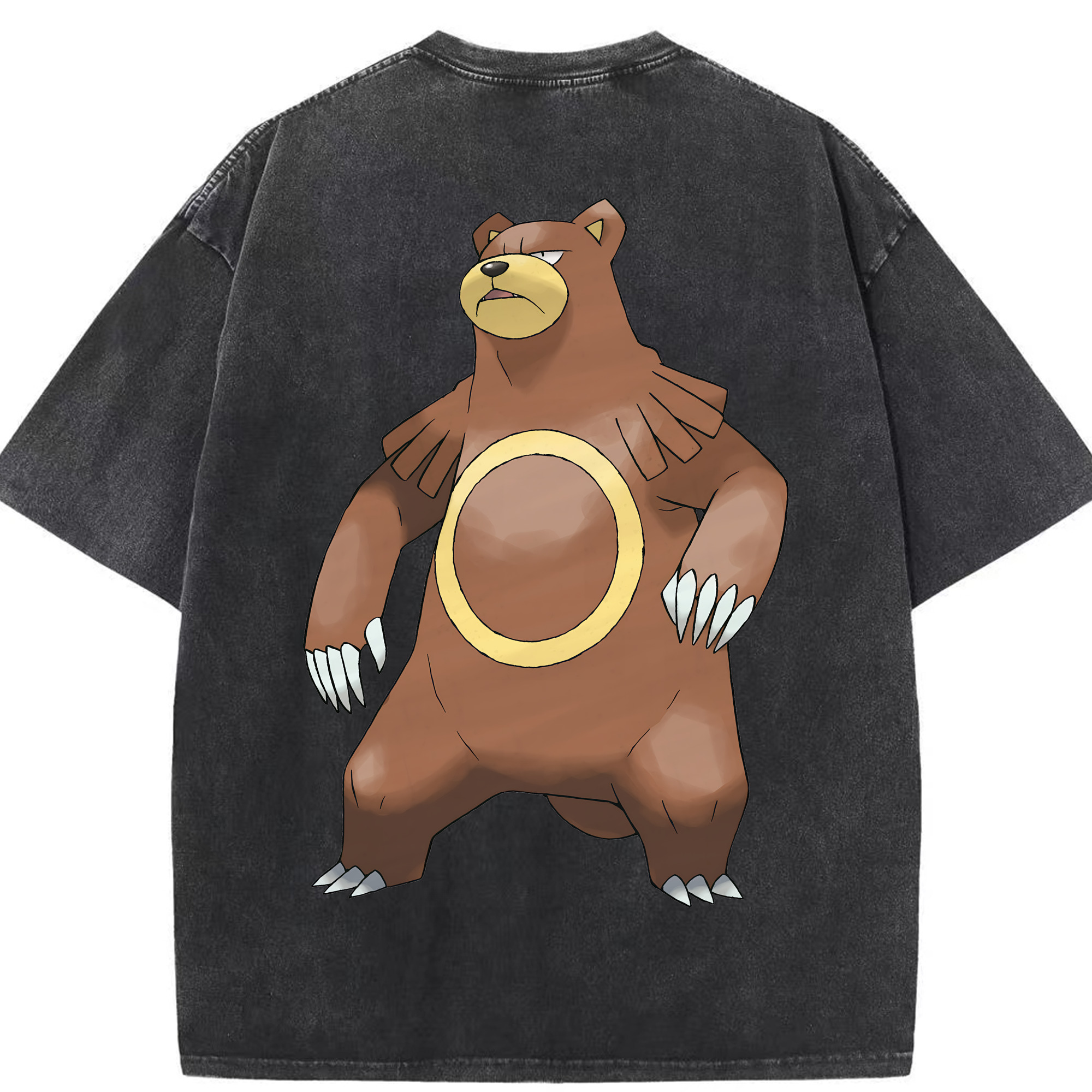 （画像用） ポケットモンスター Pokémon 綿100% ヴィンテージ風 半袖Tシャツ（背面プリント）
