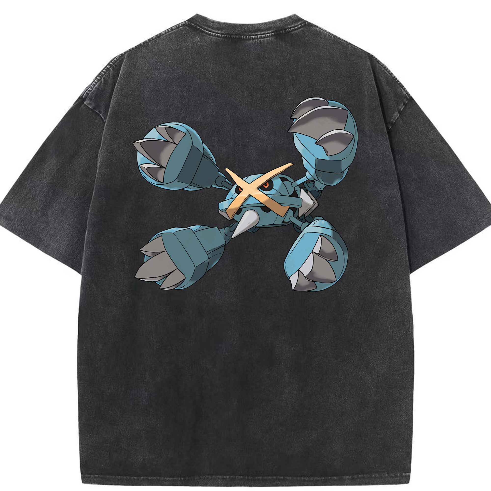 （画像用） ポケットモンスター Pokémon 綿100% ヴィンテージ風 半袖Tシャツ（背面プリント）
