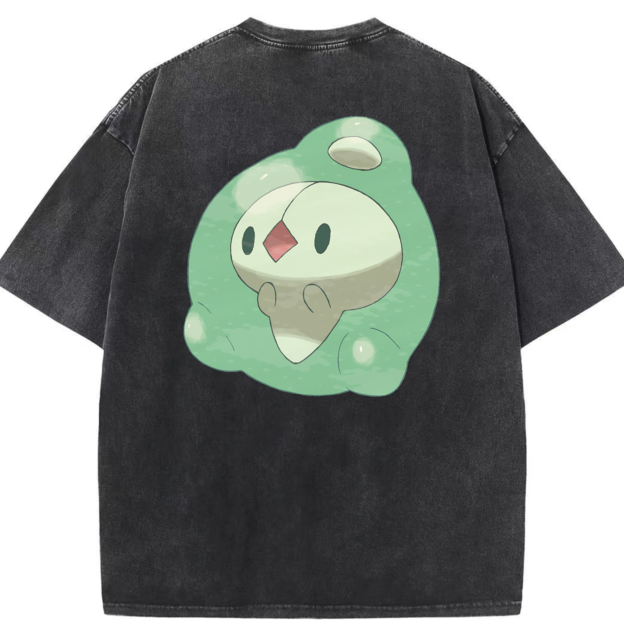 （画像用） ポケットモンスター Pokémon 綿100% ヴィンテージ風 半袖Tシャツ（背面プリント）