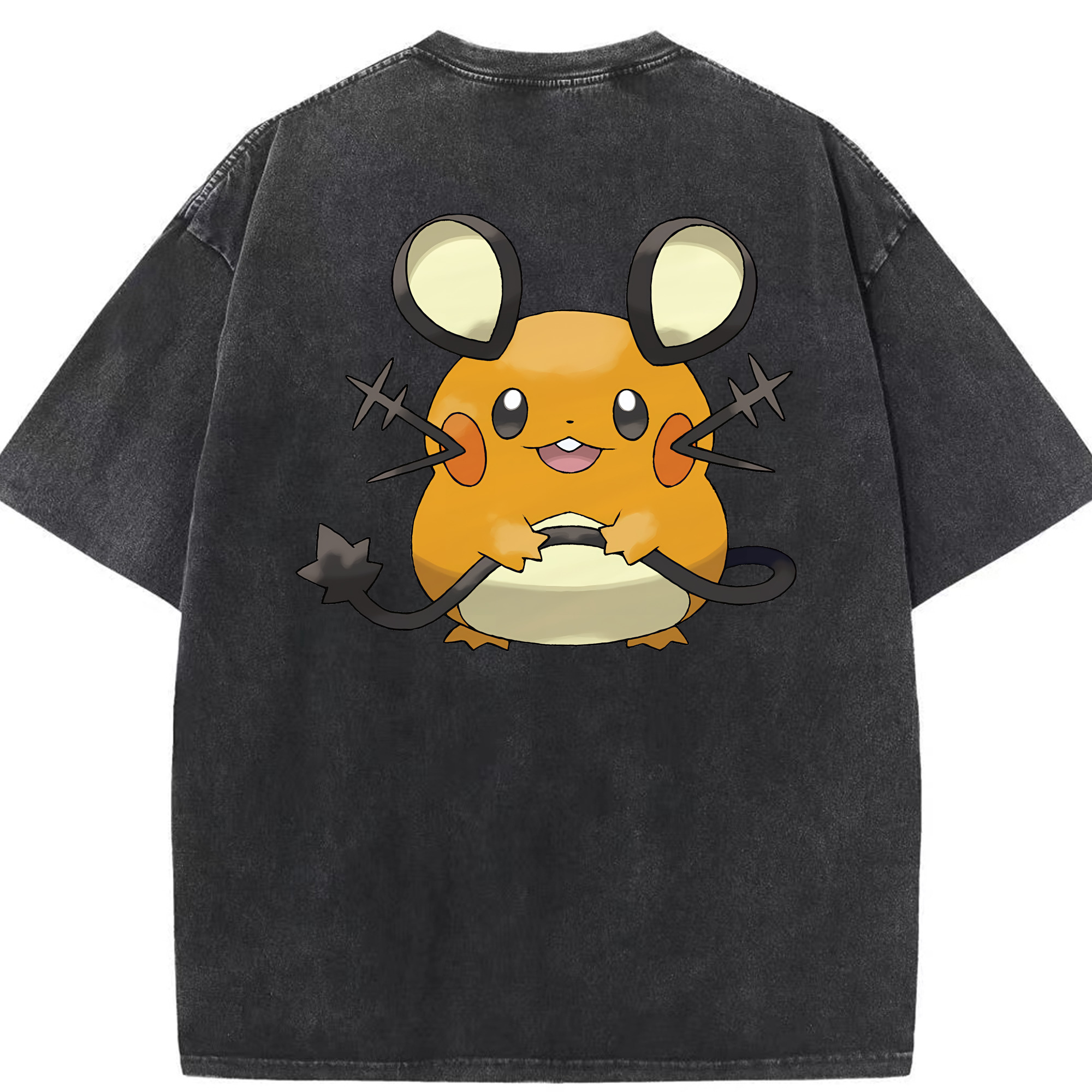 （画像用） ポケットモンスター Pokémon 綿100% ヴィンテージ風 半袖Tシャツ（背面プリント）