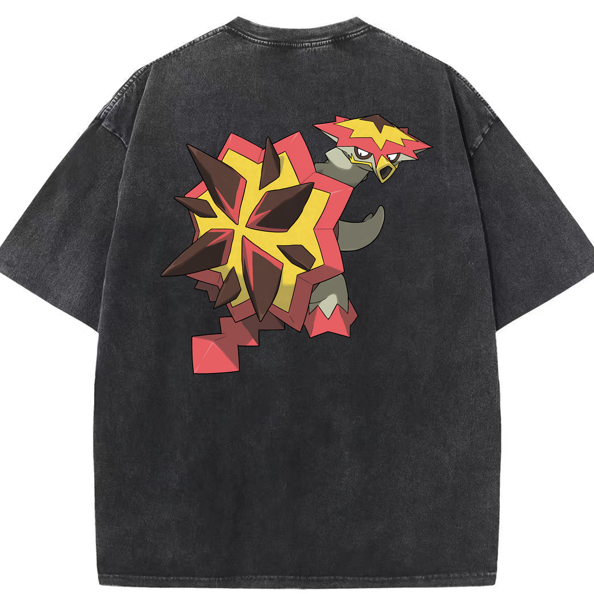 （画像用） ポケットモンスター Pokémon 綿100% ヴィンテージ風 半袖Tシャツ（背面プリント）