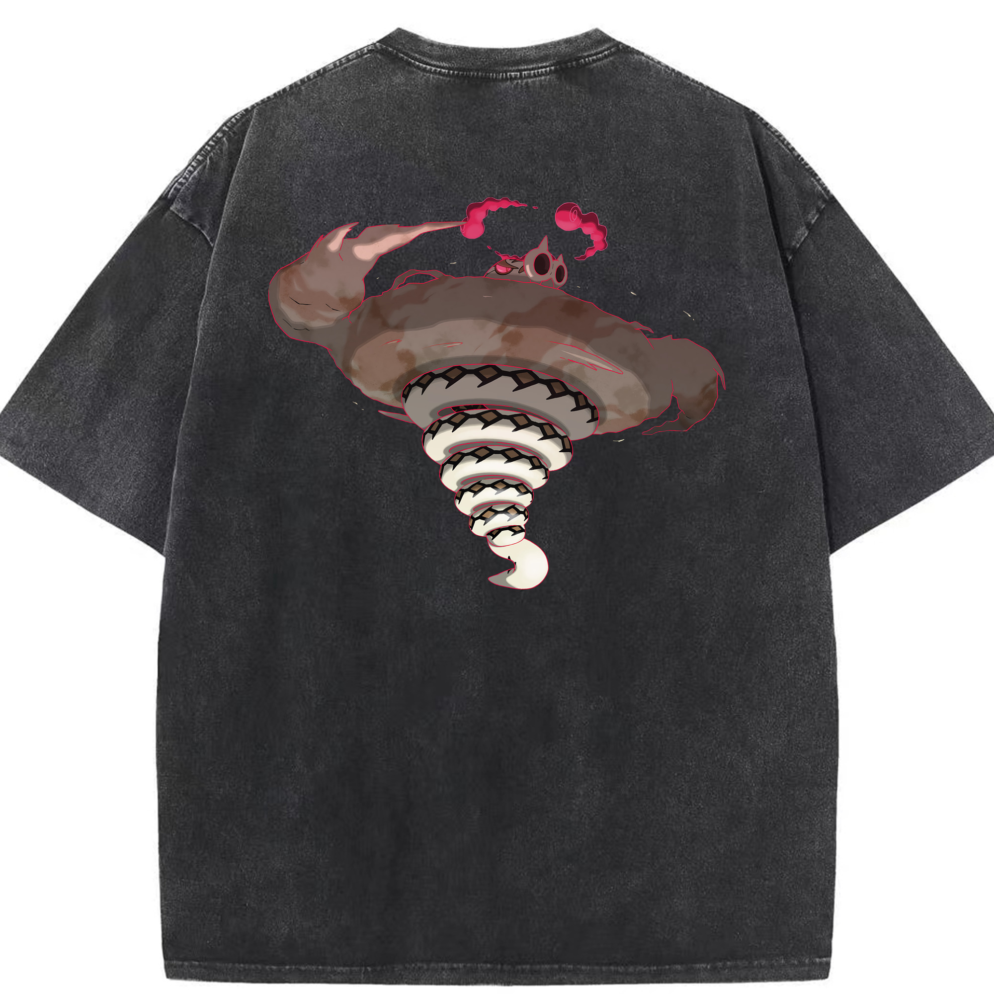 （画像用） ポケットモンスター Pokémon 綿100% ヴィンテージ風 半袖Tシャツ（背面プリント）