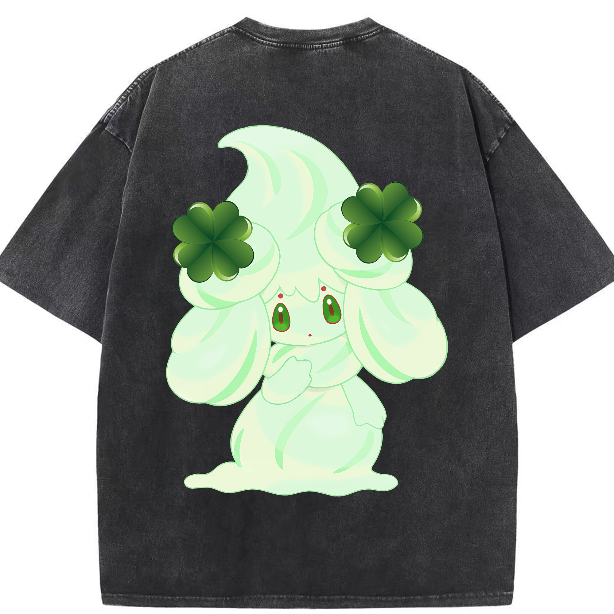 （画像用） ポケットモンスター Pokémon 綿100% ヴィンテージ風 半袖Tシャツ（背面プリント）