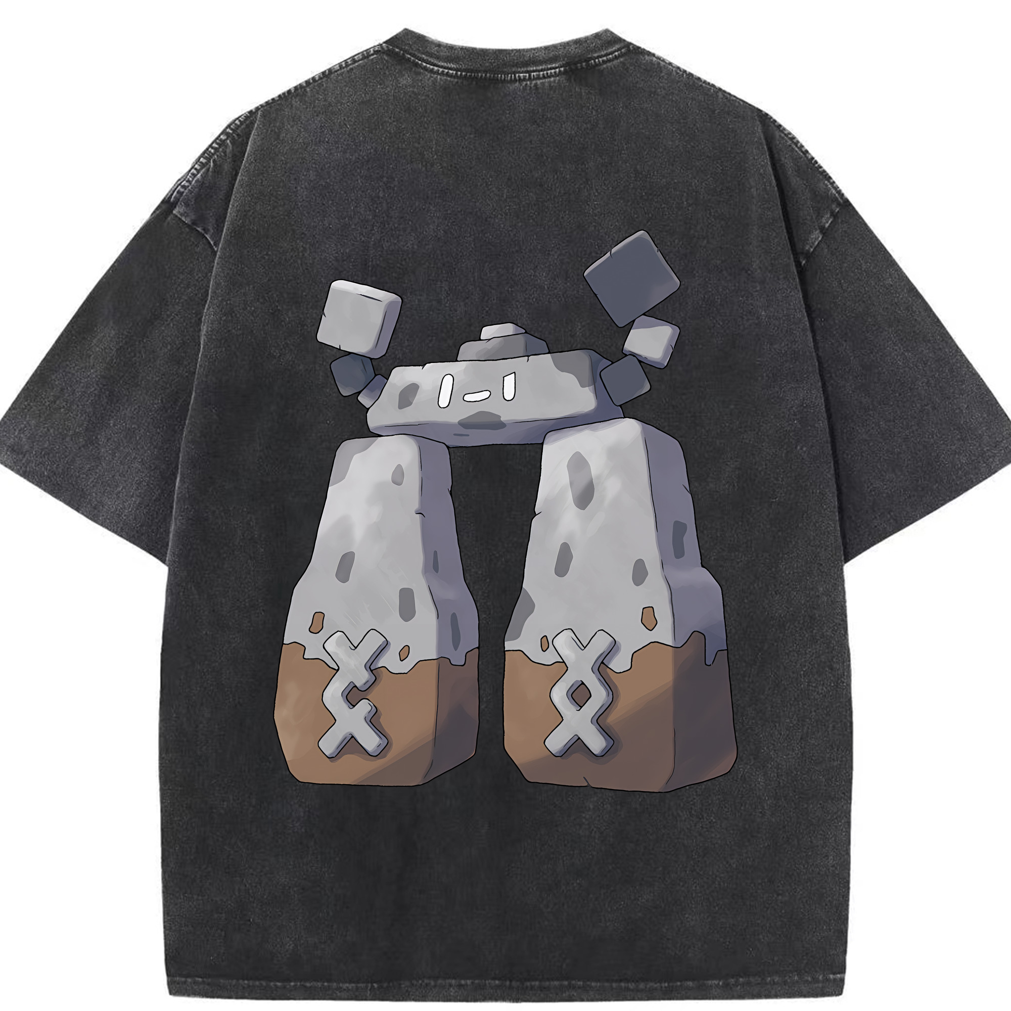 （画像用） ポケットモンスター Pokémon 綿100% ヴィンテージ風 半袖Tシャツ（背面プリント）