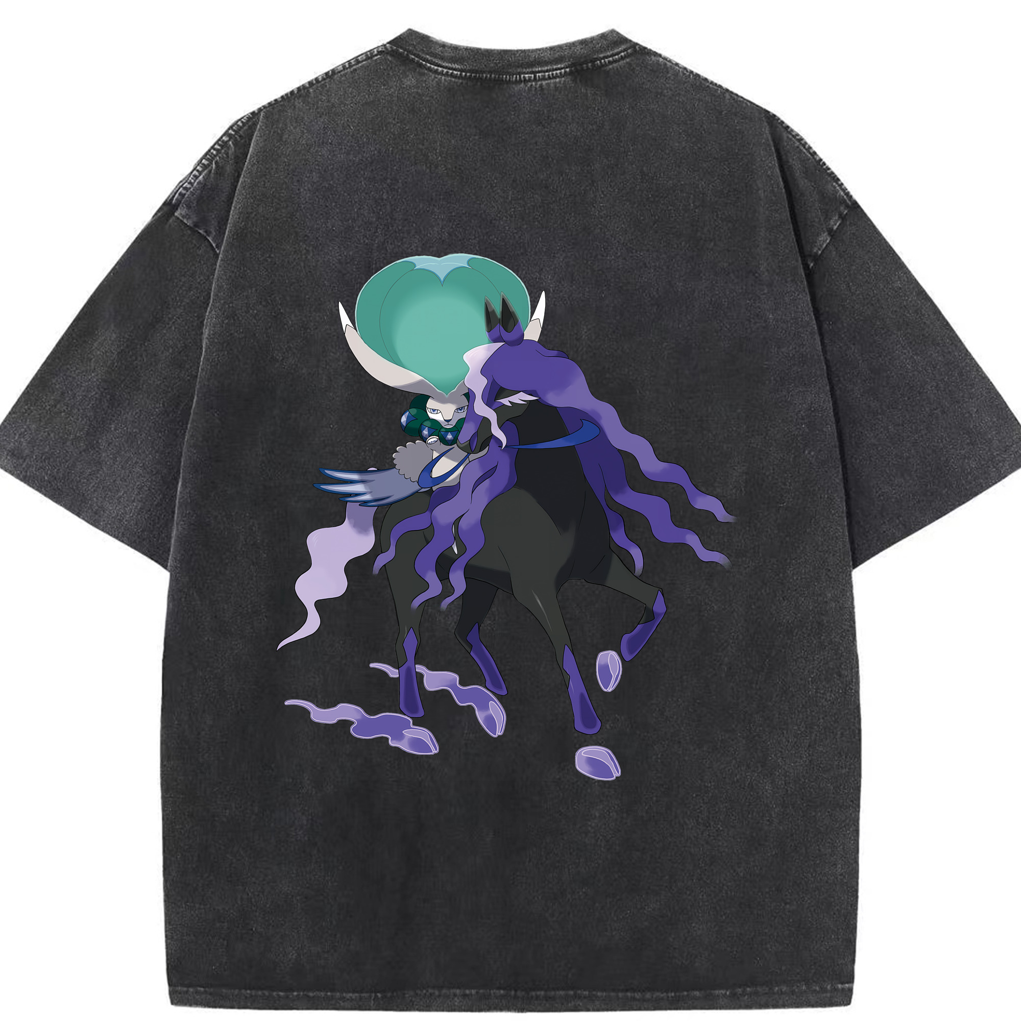 （画像用） ポケットモンスター Pokémon 綿100% ヴィンテージ風 半袖Tシャツ（背面プリント）