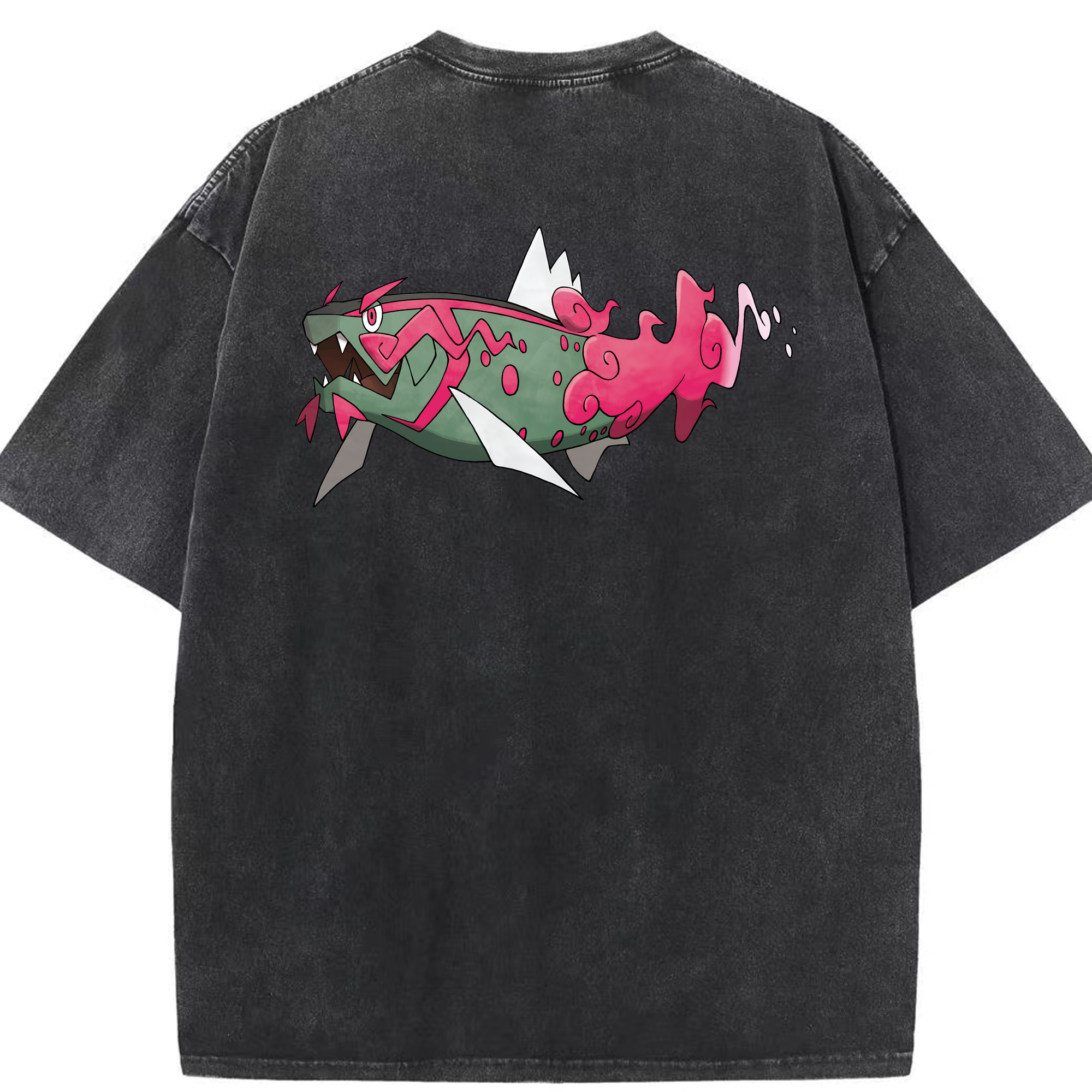 （画像用） ポケットモンスター Pokémon 綿100% ヴィンテージ風 半袖Tシャツ（背面プリント）
