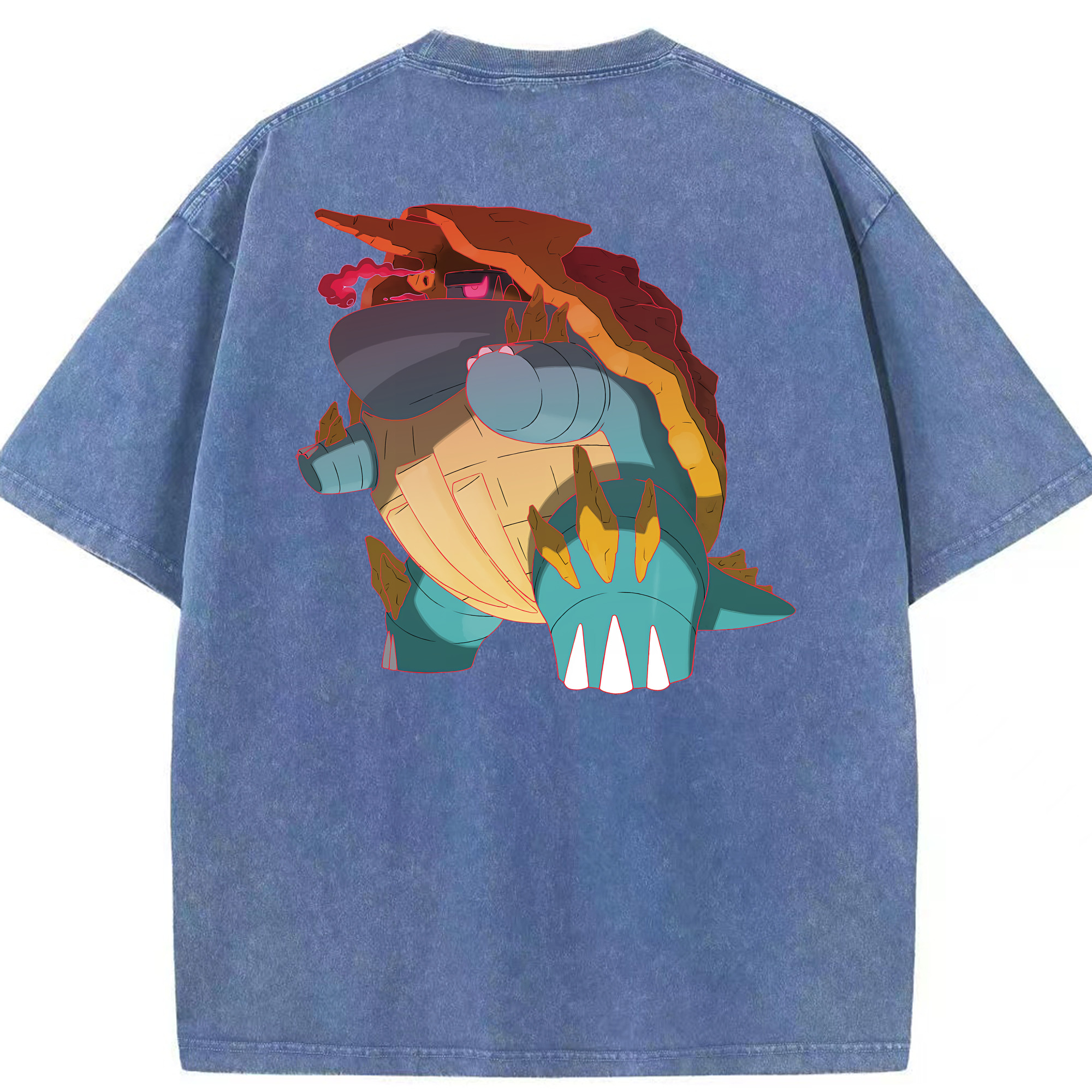 （画像用） ポケットモンスター Pokémon 綿100% ヴィンテージ風 半袖Tシャツ（背面プリント）