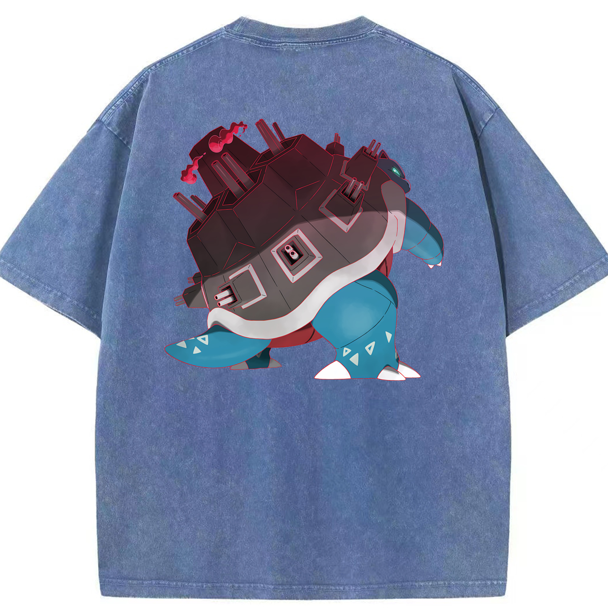 （画像用） ポケットモンスター Pokémon 綿100% ヴィンテージ風 半袖Tシャツ（背面プリント）