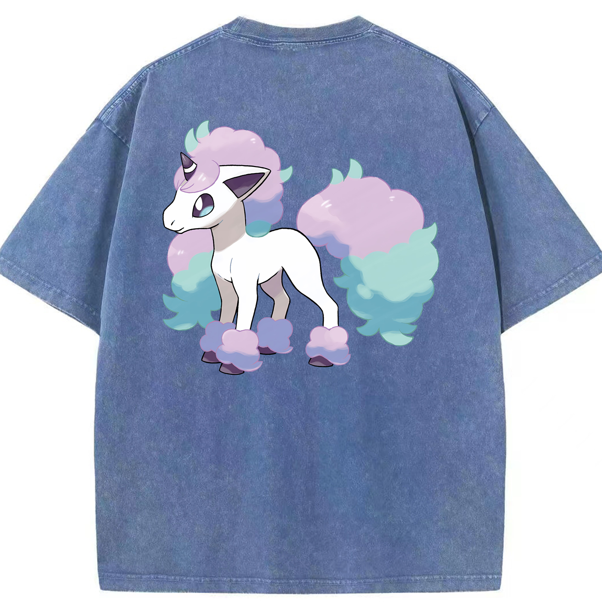 （画像用） ポケットモンスター Pokémon 綿100% ヴィンテージ風 半袖Tシャツ（背面プリント）
