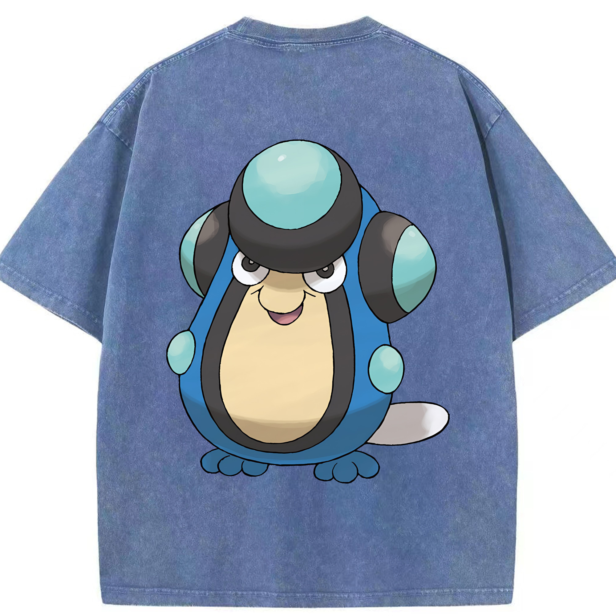 （画像用） ポケットモンスター Pokémon 綿100% ヴィンテージ風 半袖Tシャツ（背面プリント）