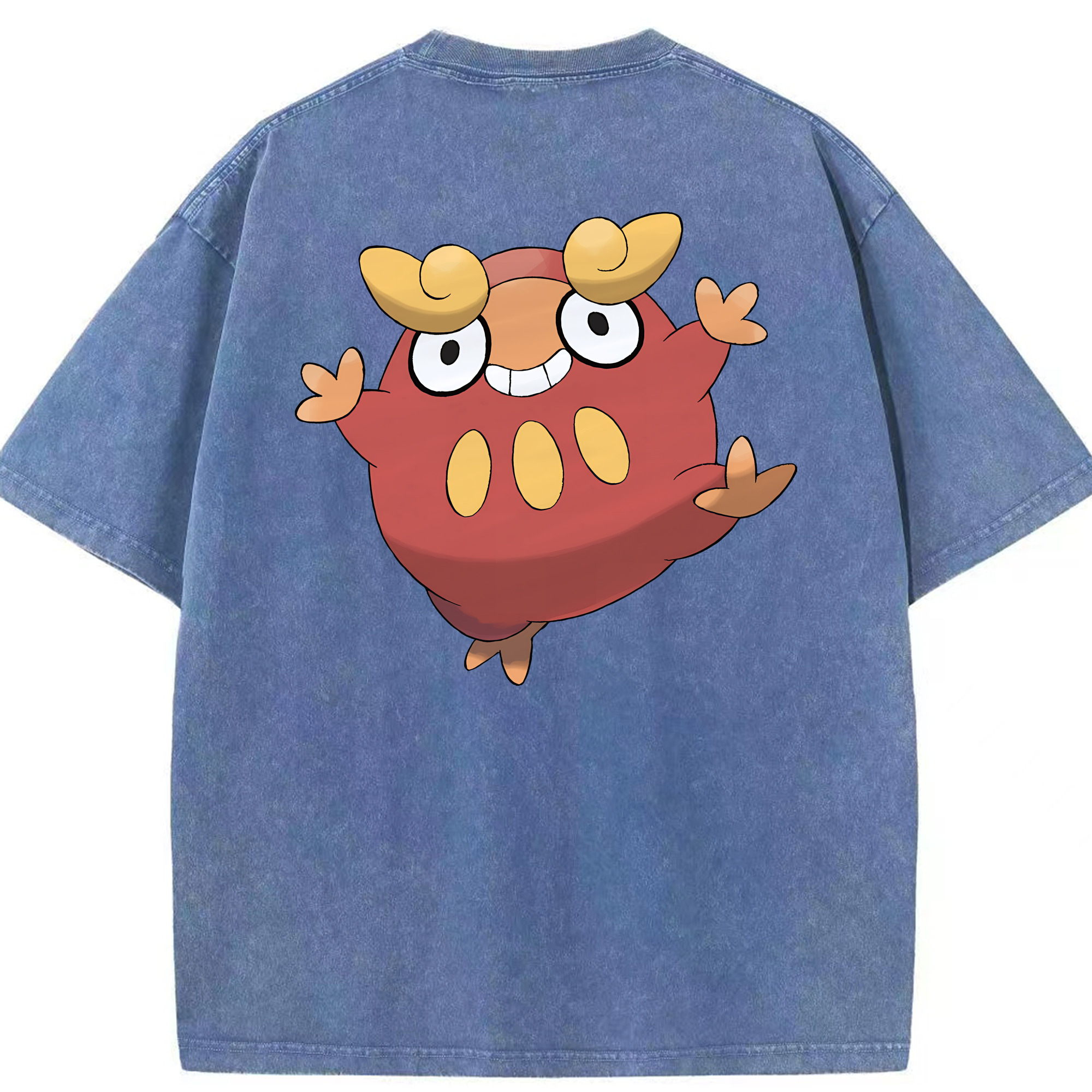 （画像用） ポケットモンスター Pokémon 綿100% ヴィンテージ風 半袖Tシャツ（背面プリント）
