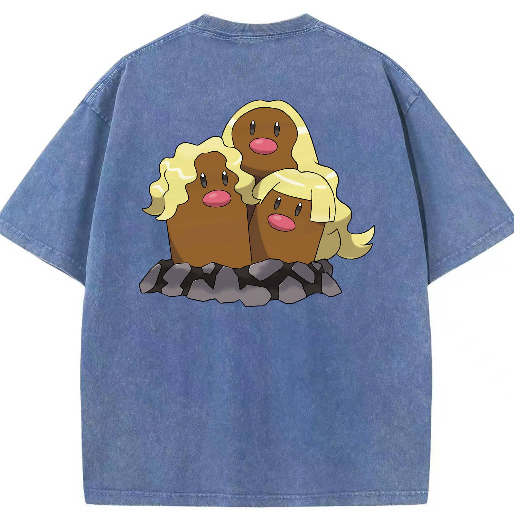 （画像用） ポケットモンスター Pokémon 綿100% ヴィンテージ風 半袖Tシャツ（背面プリント）