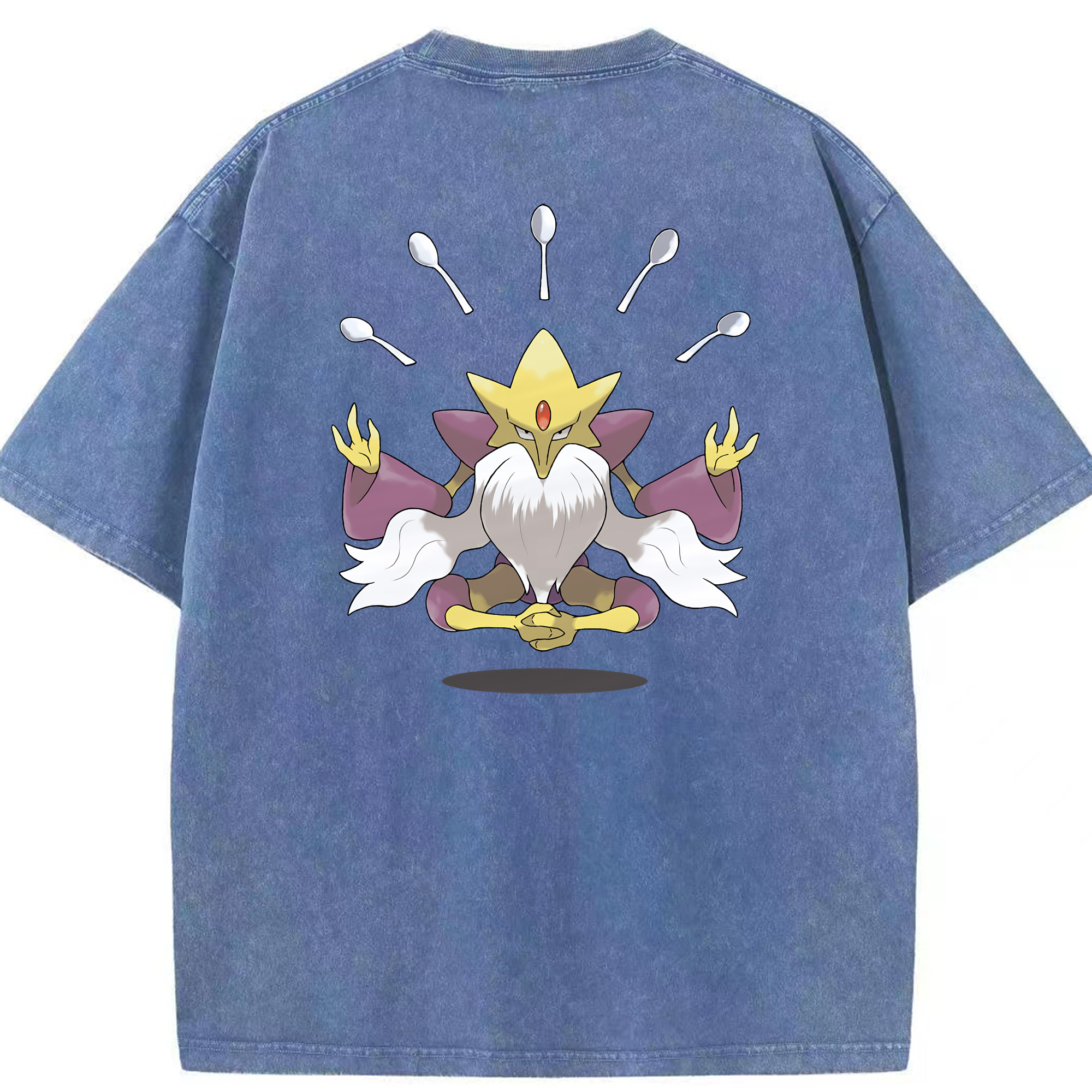 （画像用） ポケットモンスター Pokémon 綿100% ヴィンテージ風 半袖Tシャツ（背面プリント）