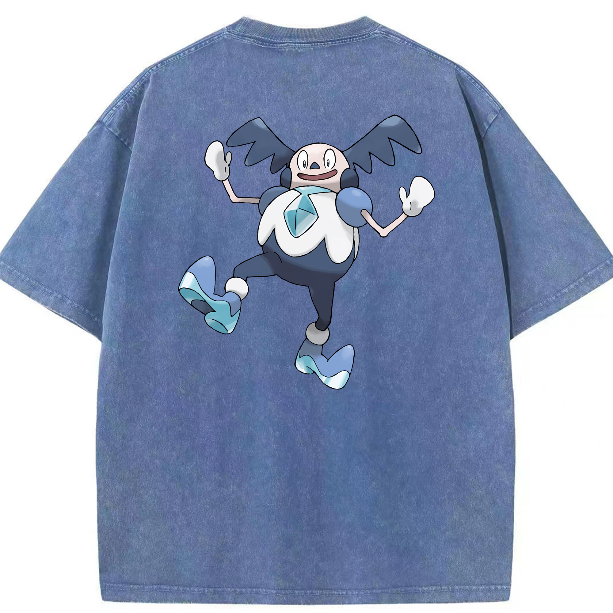 （画像用） ポケットモンスター Pokémon 綿100% ヴィンテージ風 半袖Tシャツ（背面プリント）