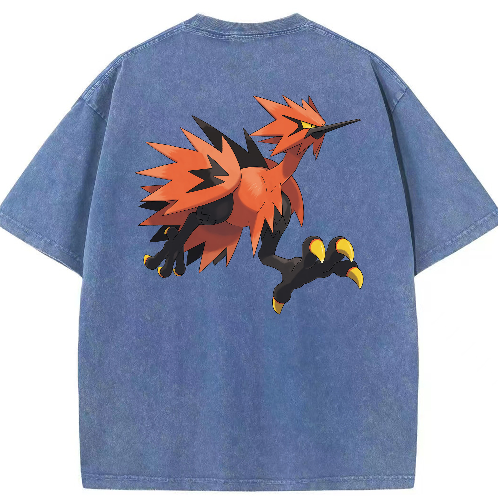 （画像用） ポケットモンスター Pokémon 綿100% ヴィンテージ風 半袖Tシャツ（背面プリント）