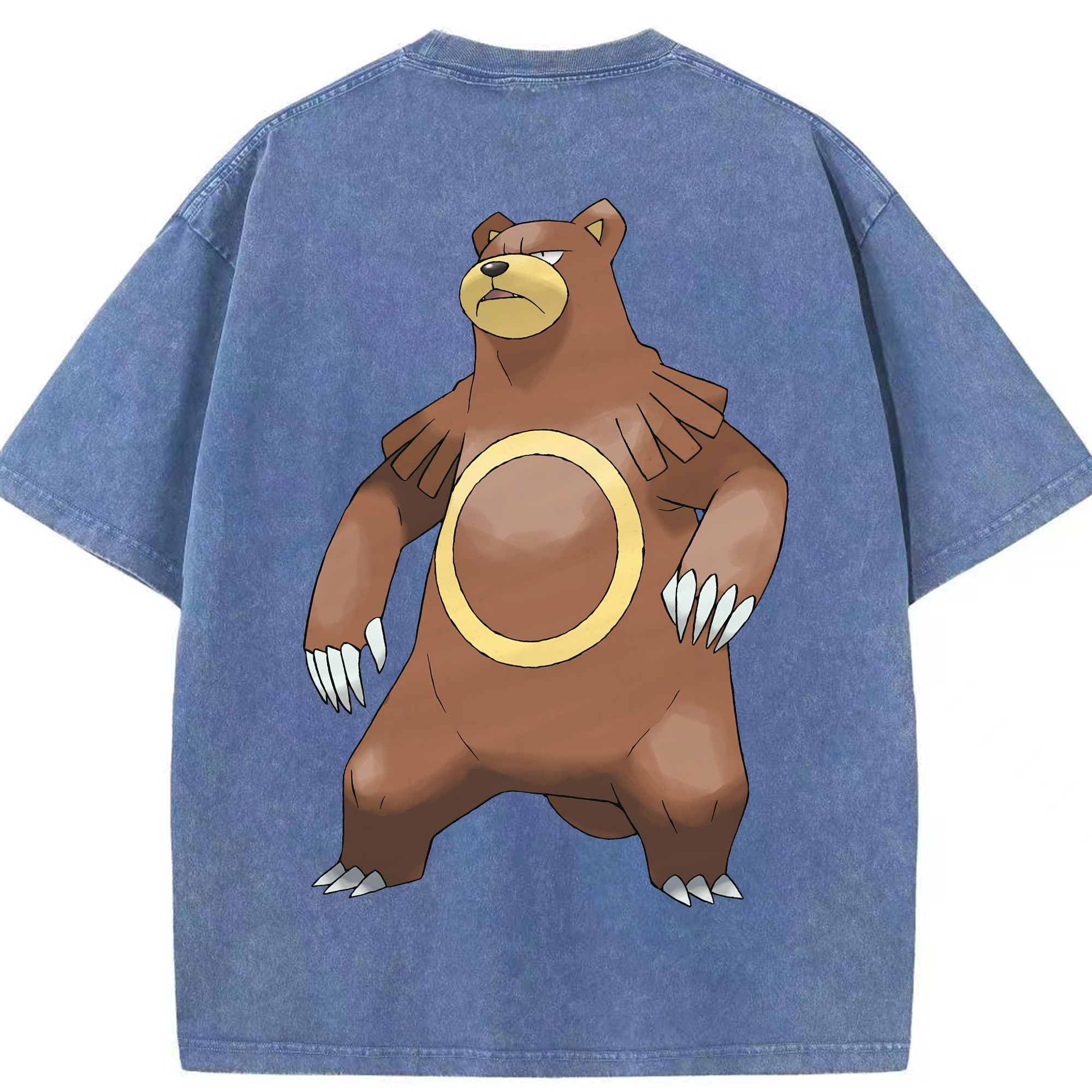 （画像用） ポケットモンスター Pokémon 綿100% ヴィンテージ風 半袖Tシャツ（背面プリント）