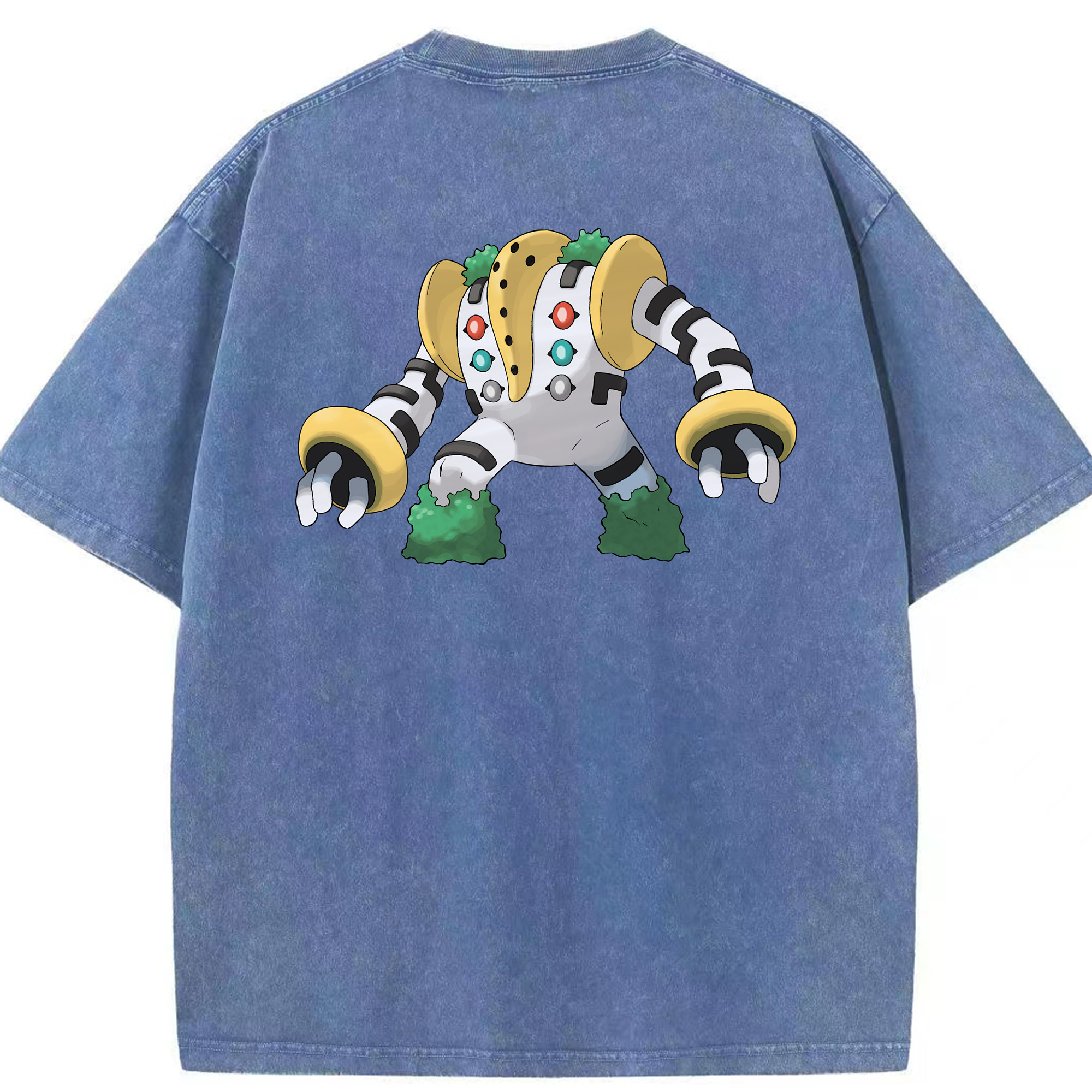（画像用） ポケットモンスター Pokémon 綿100% ヴィンテージ風 半袖Tシャツ（背面プリント）