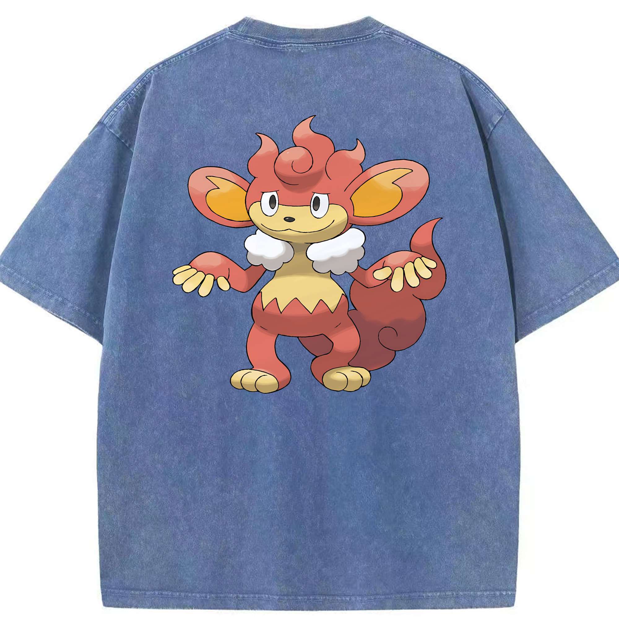 （画像用） ポケットモンスター Pokémon 綿100% ヴィンテージ風 半袖Tシャツ（背面プリント）