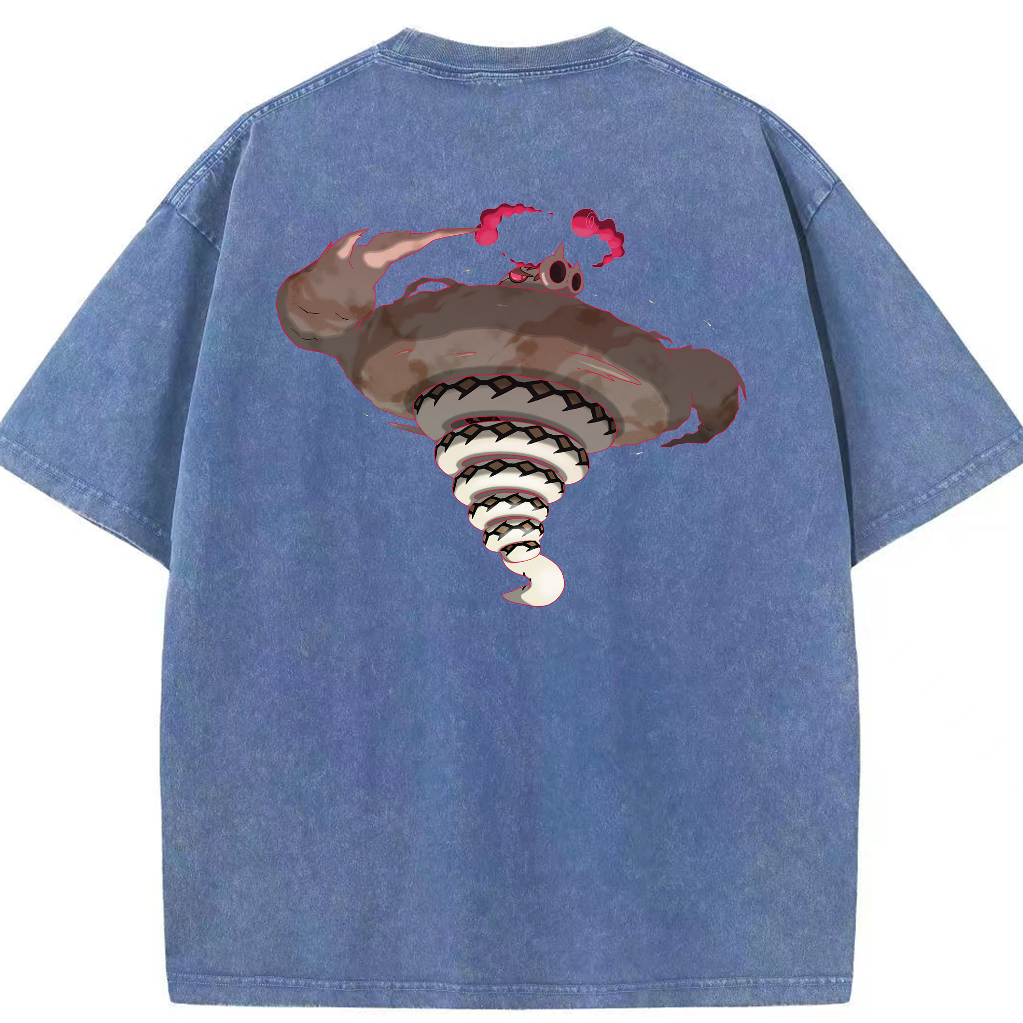 （画像用） ポケットモンスター Pokémon 綿100% ヴィンテージ風 半袖Tシャツ（背面プリント）