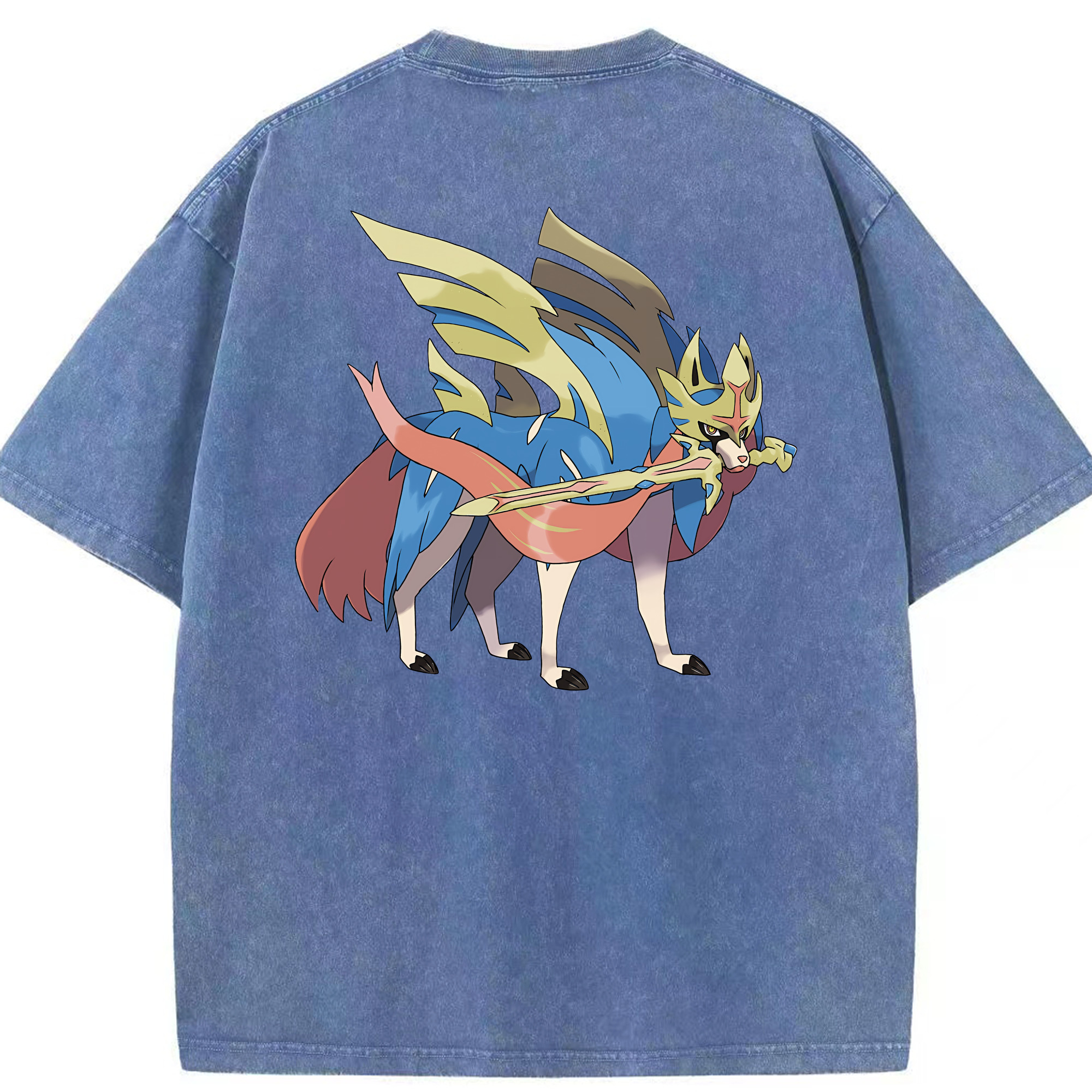 （画像用） ポケットモンスター Pokémon 綿100% ヴィンテージ風 半袖Tシャツ（背面プリント）