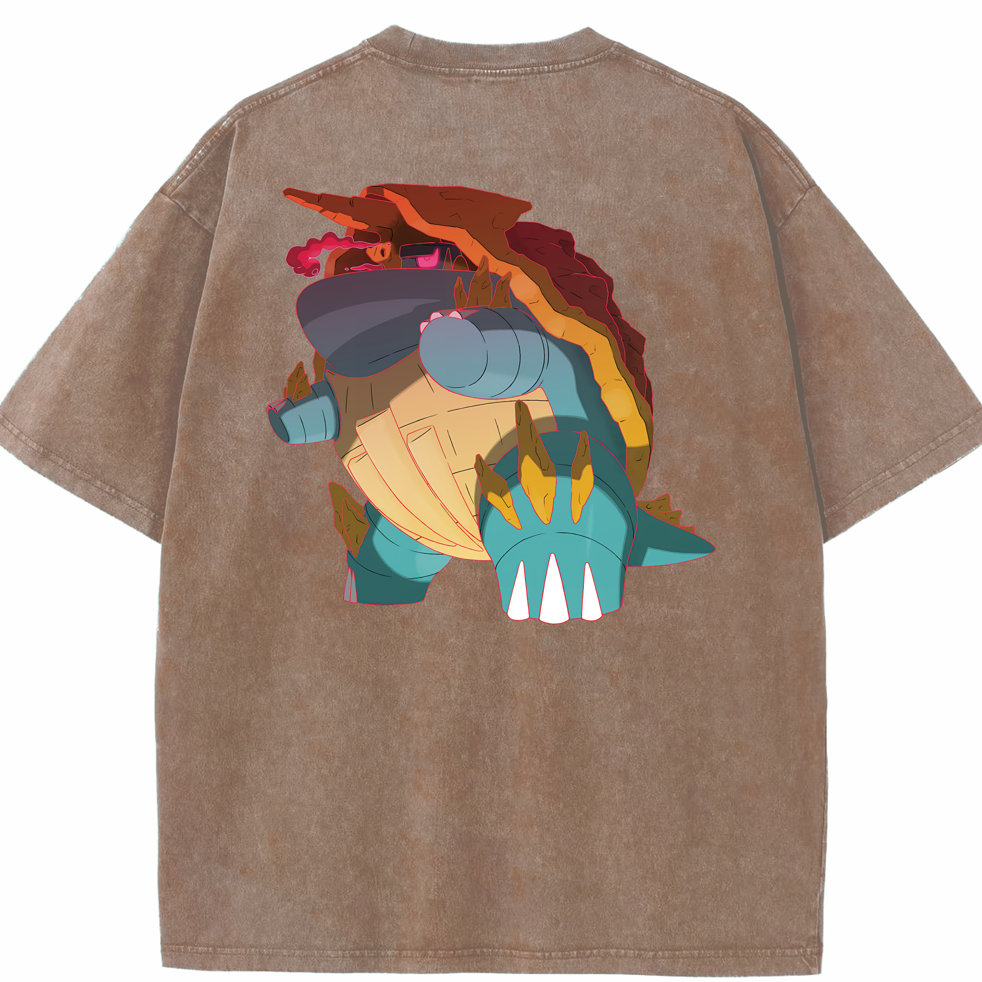 （画像用） ポケットモンスター Pokémon 綿100% ヴィンテージ風 半袖Tシャツ（背面プリント）