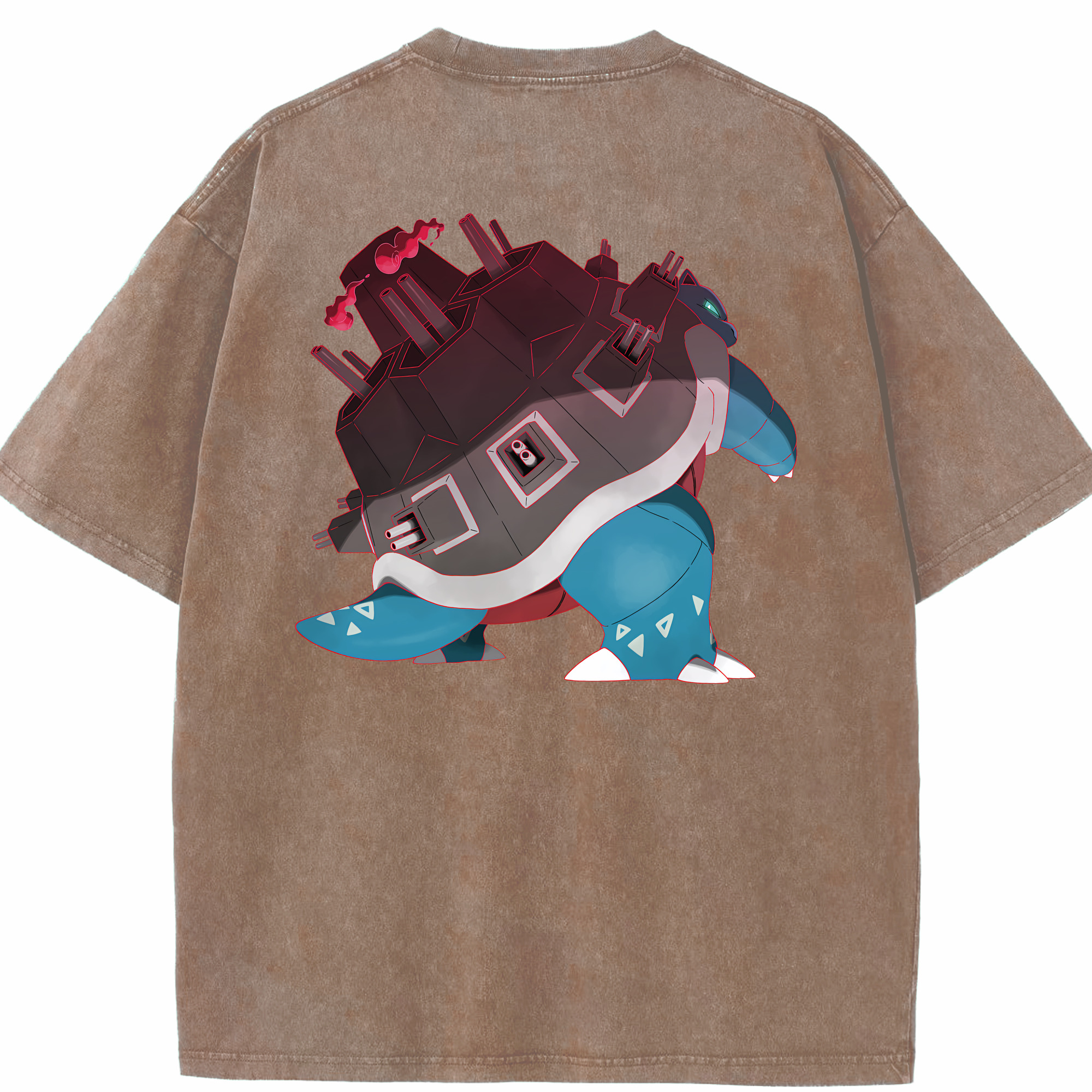 （画像用） ポケットモンスター Pokémon 綿100% ヴィンテージ風 半袖Tシャツ（背面プリント）
