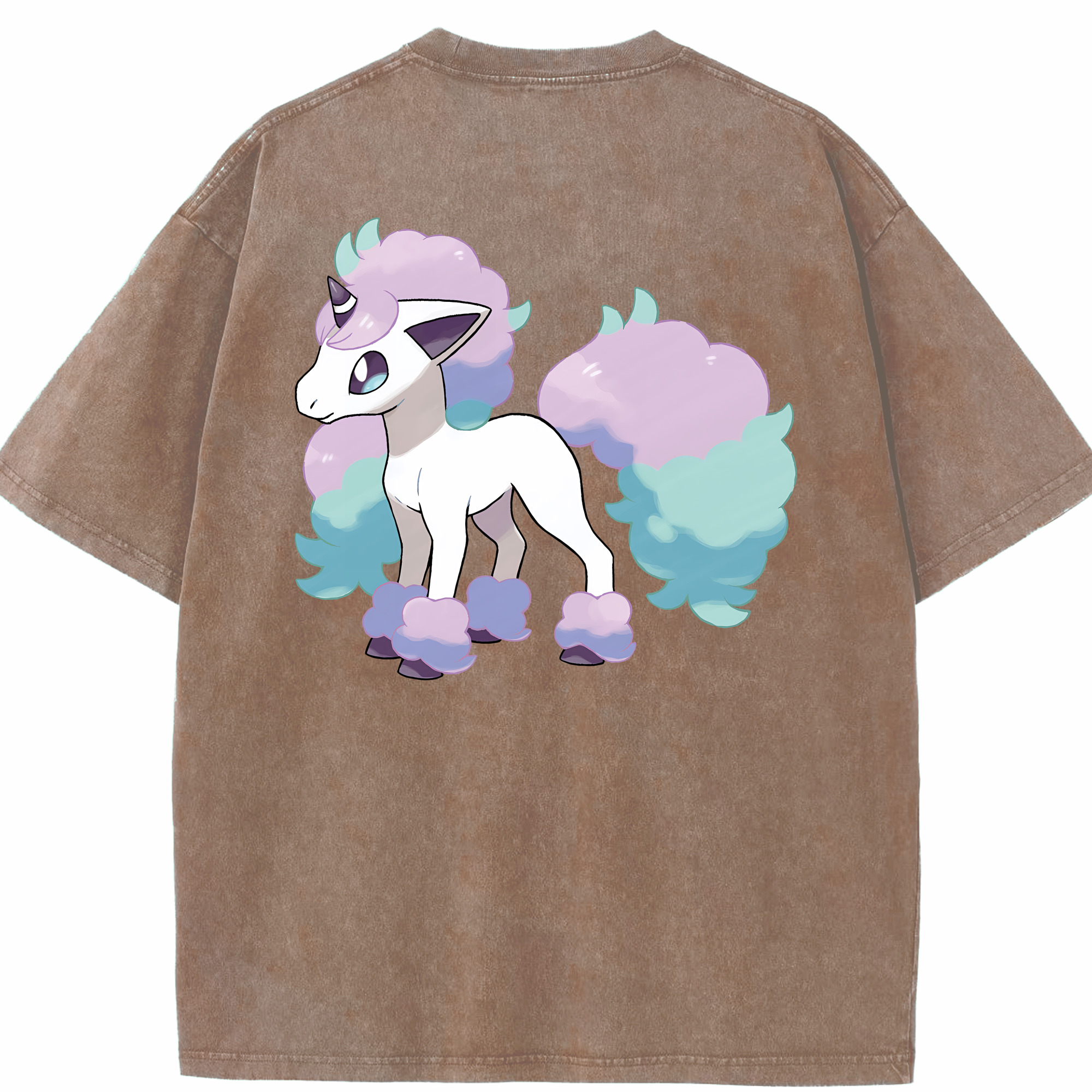 （画像用） ポケットモンスター Pokémon 綿100% ヴィンテージ風 半袖Tシャツ（背面プリント）