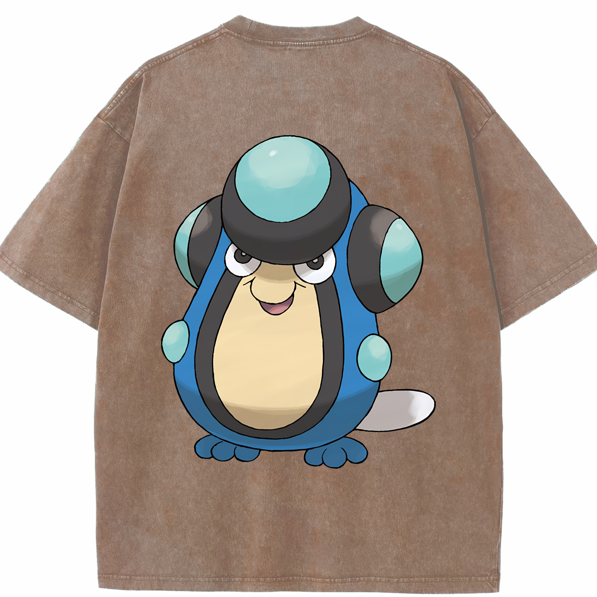 （画像用） ポケットモンスター Pokémon 綿100% ヴィンテージ風 半袖Tシャツ（背面プリント）