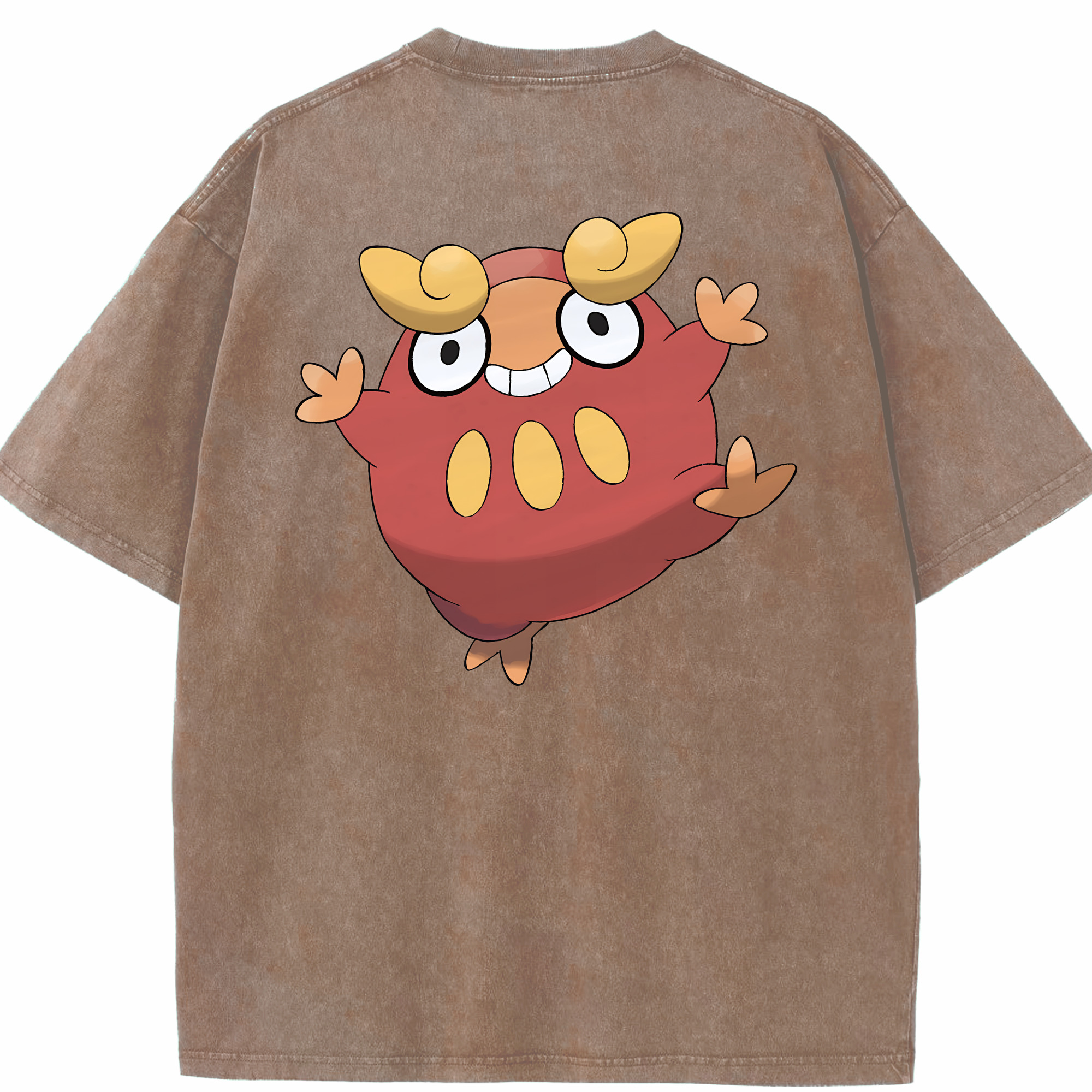 （画像用） ポケットモンスター Pokémon 綿100% ヴィンテージ風 半袖Tシャツ（背面プリント）