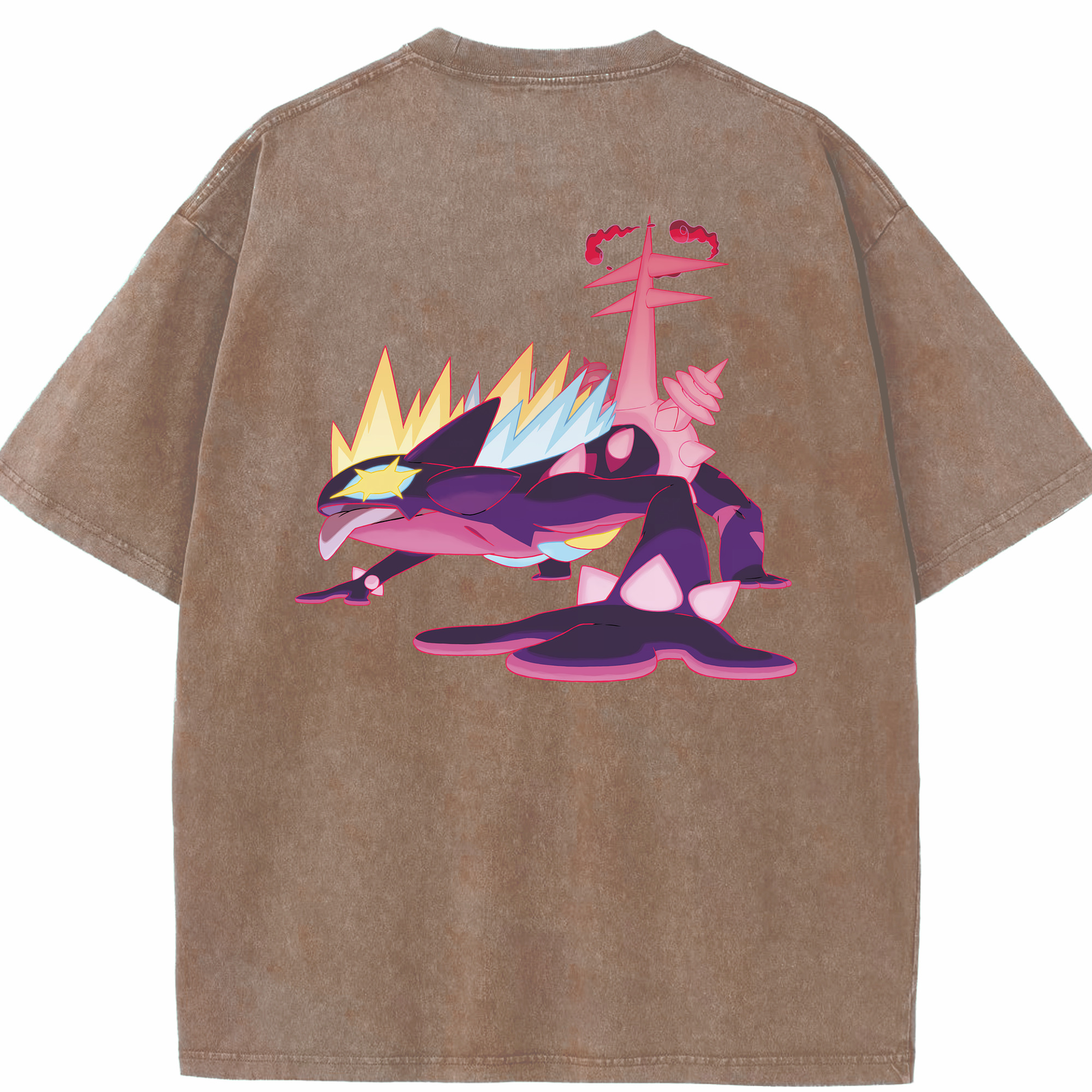 （画像用） ポケットモンスター Pokémon 綿100% ヴィンテージ風 半袖Tシャツ（背面プリント）