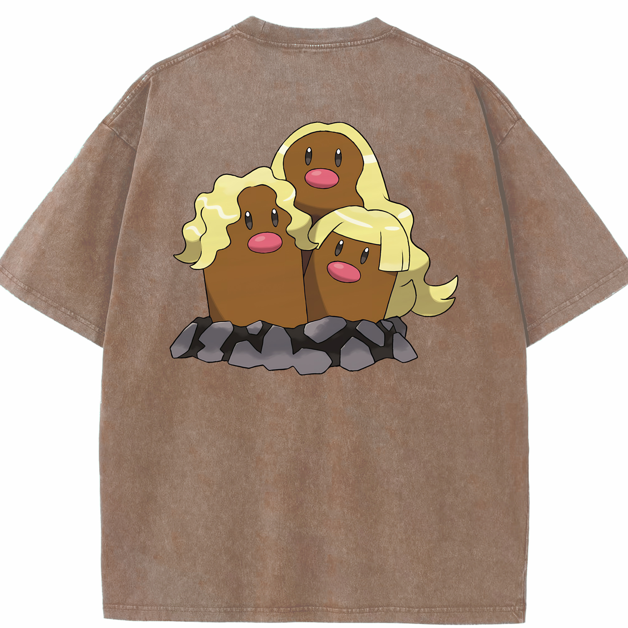 （画像用） ポケットモンスター Pokémon 綿100% ヴィンテージ風 半袖Tシャツ（背面プリント）