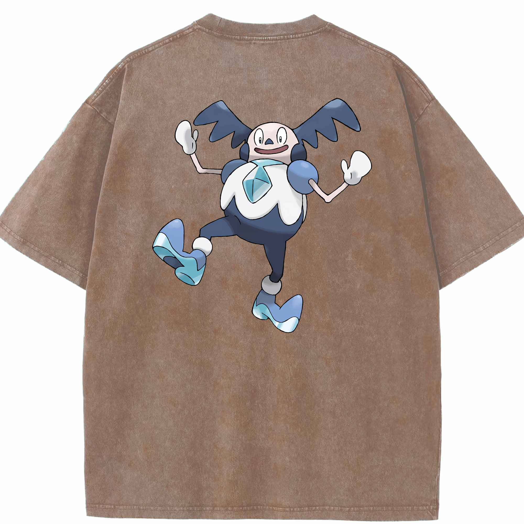 （画像用） ポケットモンスター Pokémon 綿100% ヴィンテージ風 半袖Tシャツ（背面プリント）