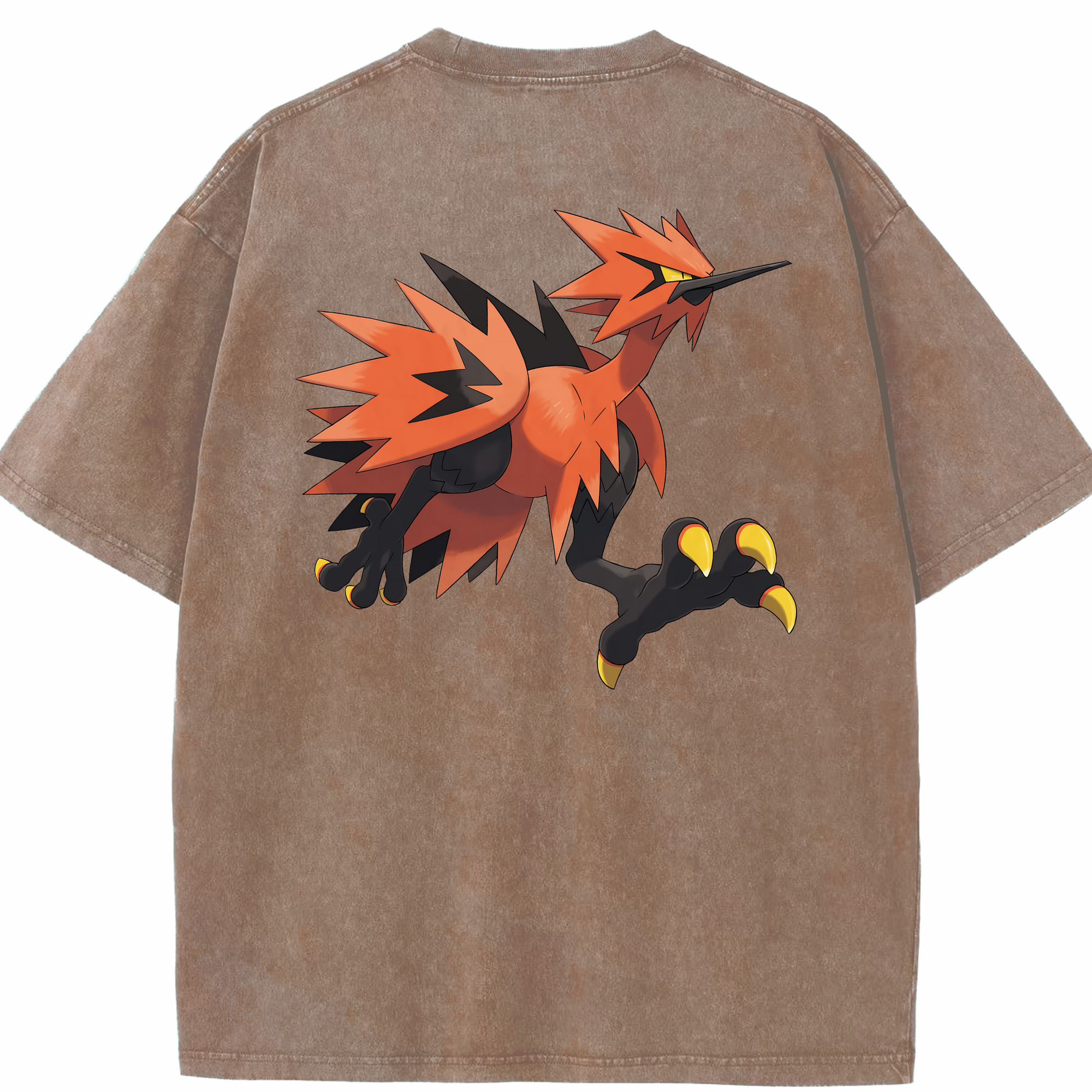 （画像用） ポケットモンスター Pokémon 綿100% ヴィンテージ風 半袖Tシャツ（背面プリント）