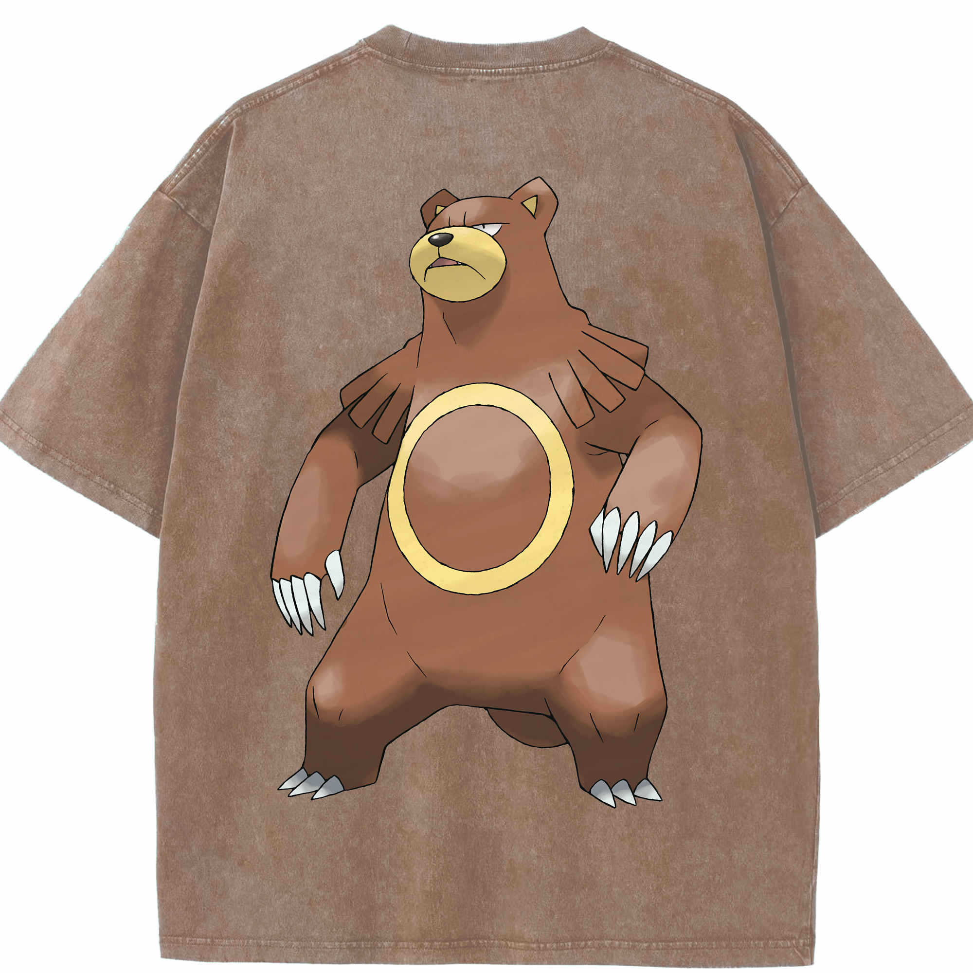 （画像用） ポケットモンスター Pokémon 綿100% ヴィンテージ風 半袖Tシャツ（背面プリント）