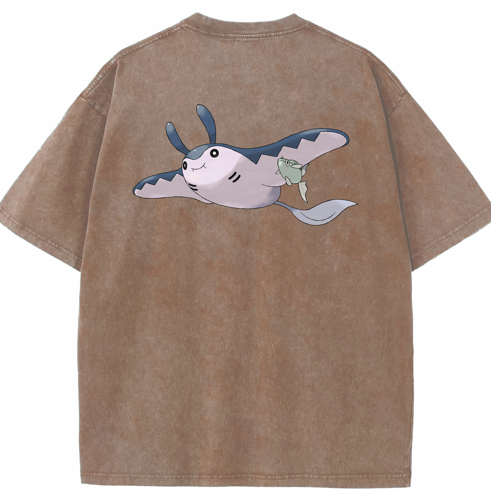 （画像用） ポケットモンスター Pokémon 綿100% ヴィンテージ風 半袖Tシャツ（背面プリント）