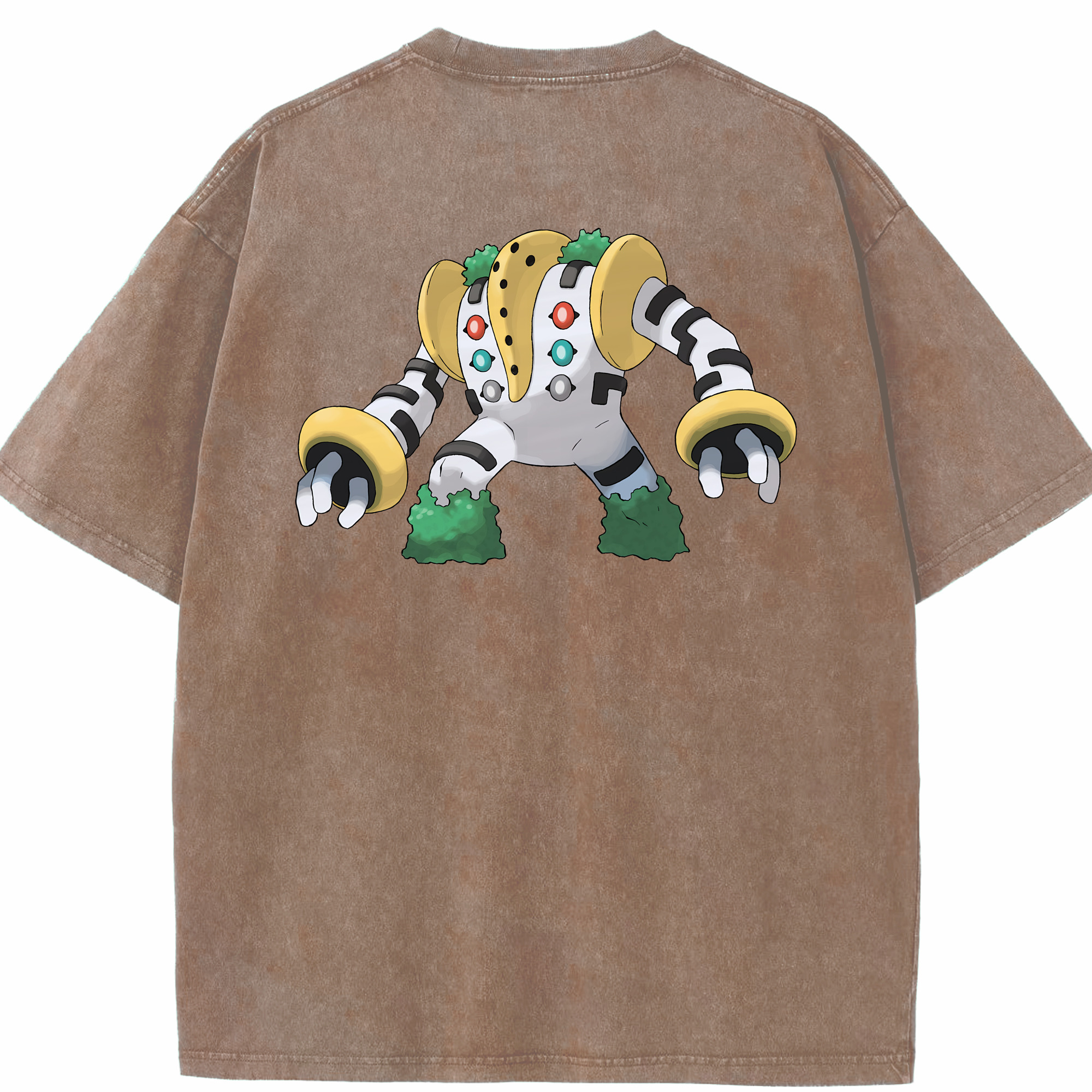 （画像用） ポケットモンスター Pokémon 綿100% ヴィンテージ風 半袖Tシャツ（背面プリント）