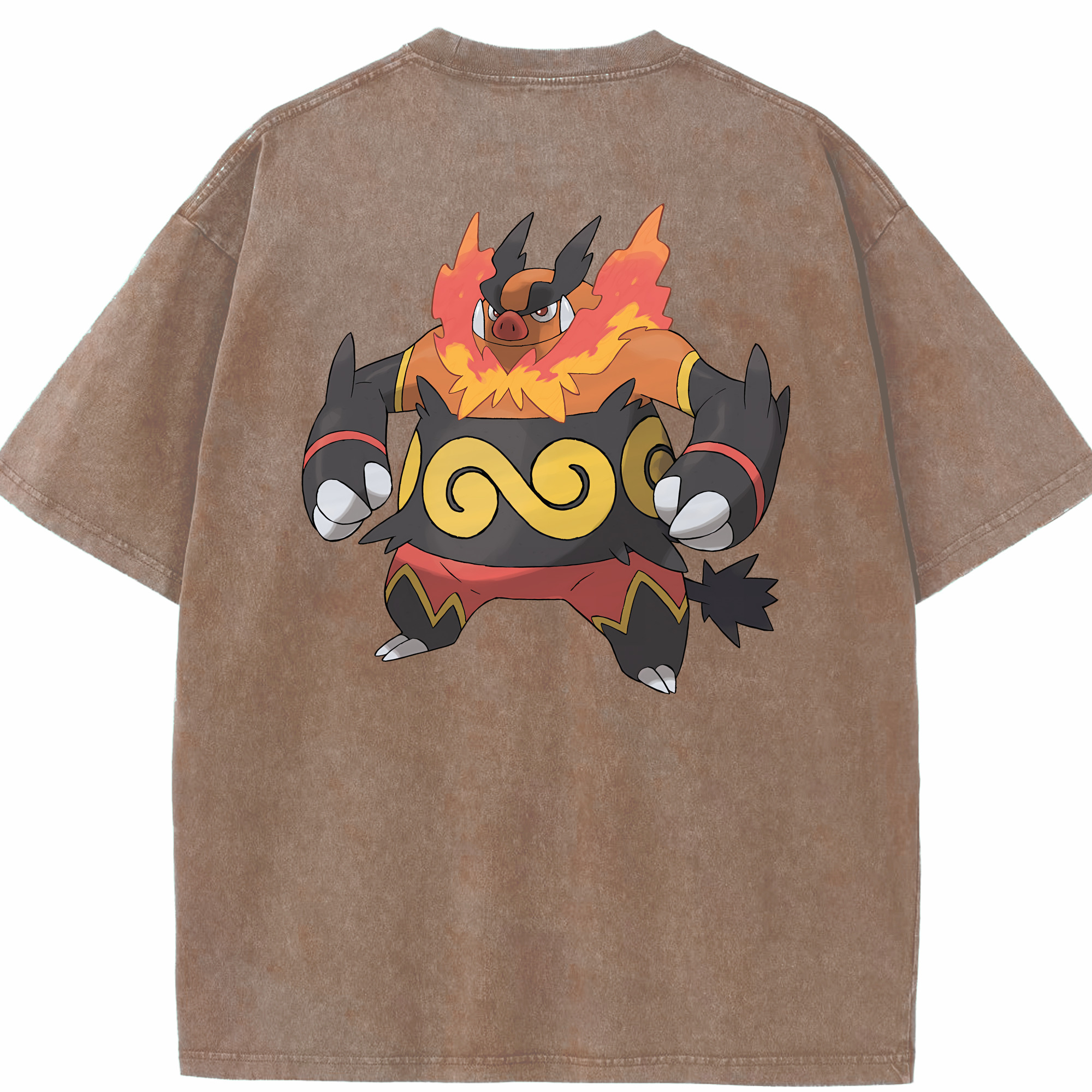 （画像用） ポケットモンスター Pokémon 綿100% ヴィンテージ風 半袖Tシャツ（背面プリント）