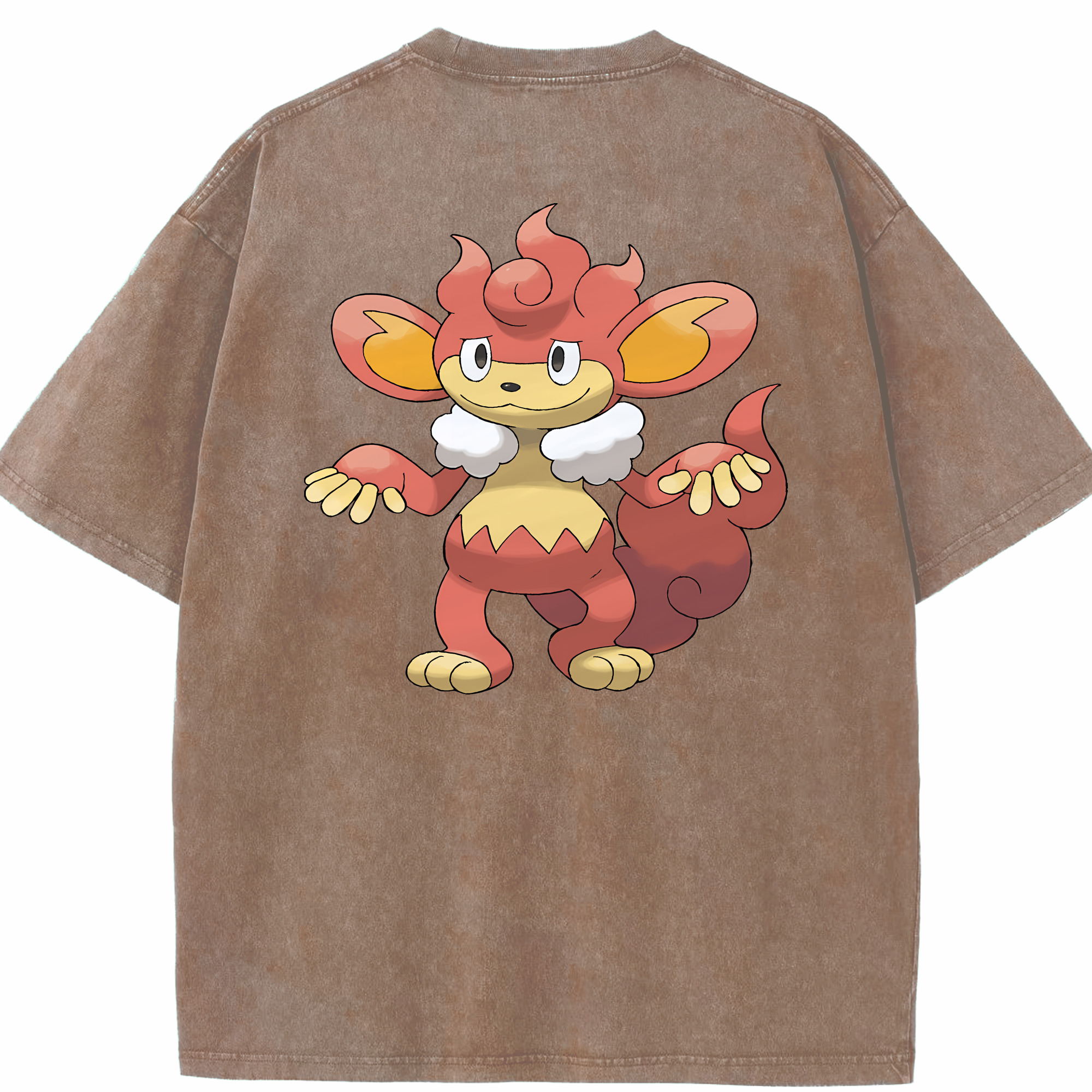 （画像用） ポケットモンスター Pokémon 綿100% ヴィンテージ風 半袖Tシャツ（背面プリント）