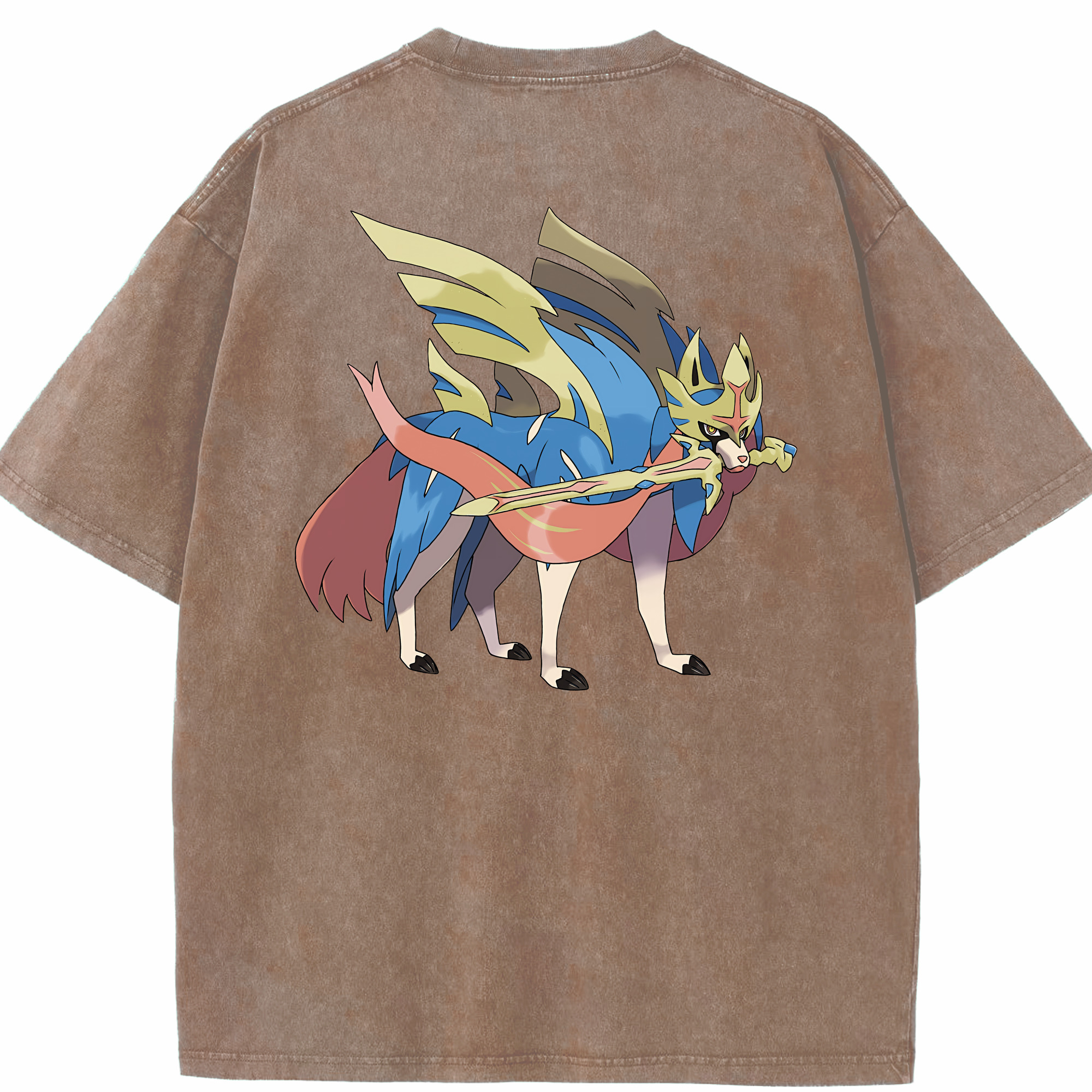 （画像用） ポケットモンスター Pokémon 綿100% ヴィンテージ風 半袖Tシャツ（背面プリント）