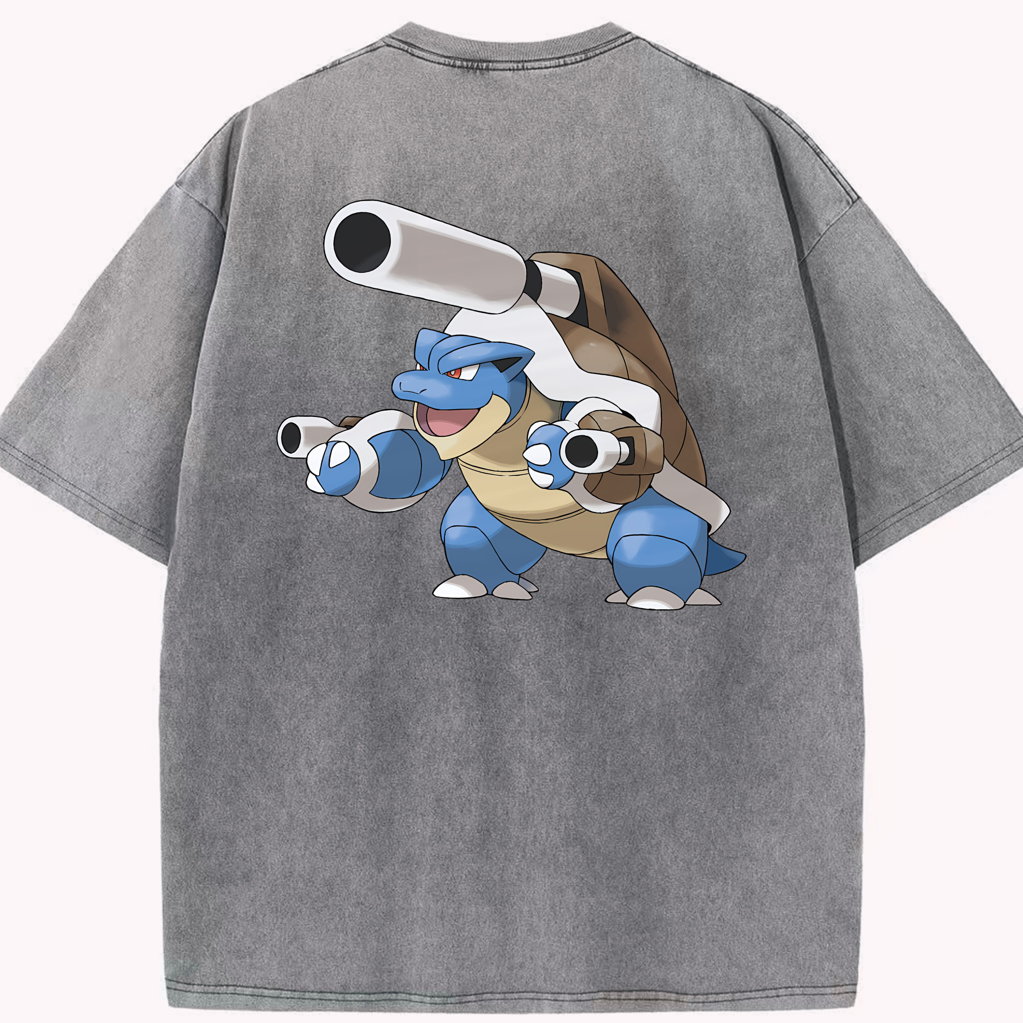 （画像用） ポケットモンスター Pokémon 綿100% ヴィンテージ風 半袖Tシャツ（背面プリント）