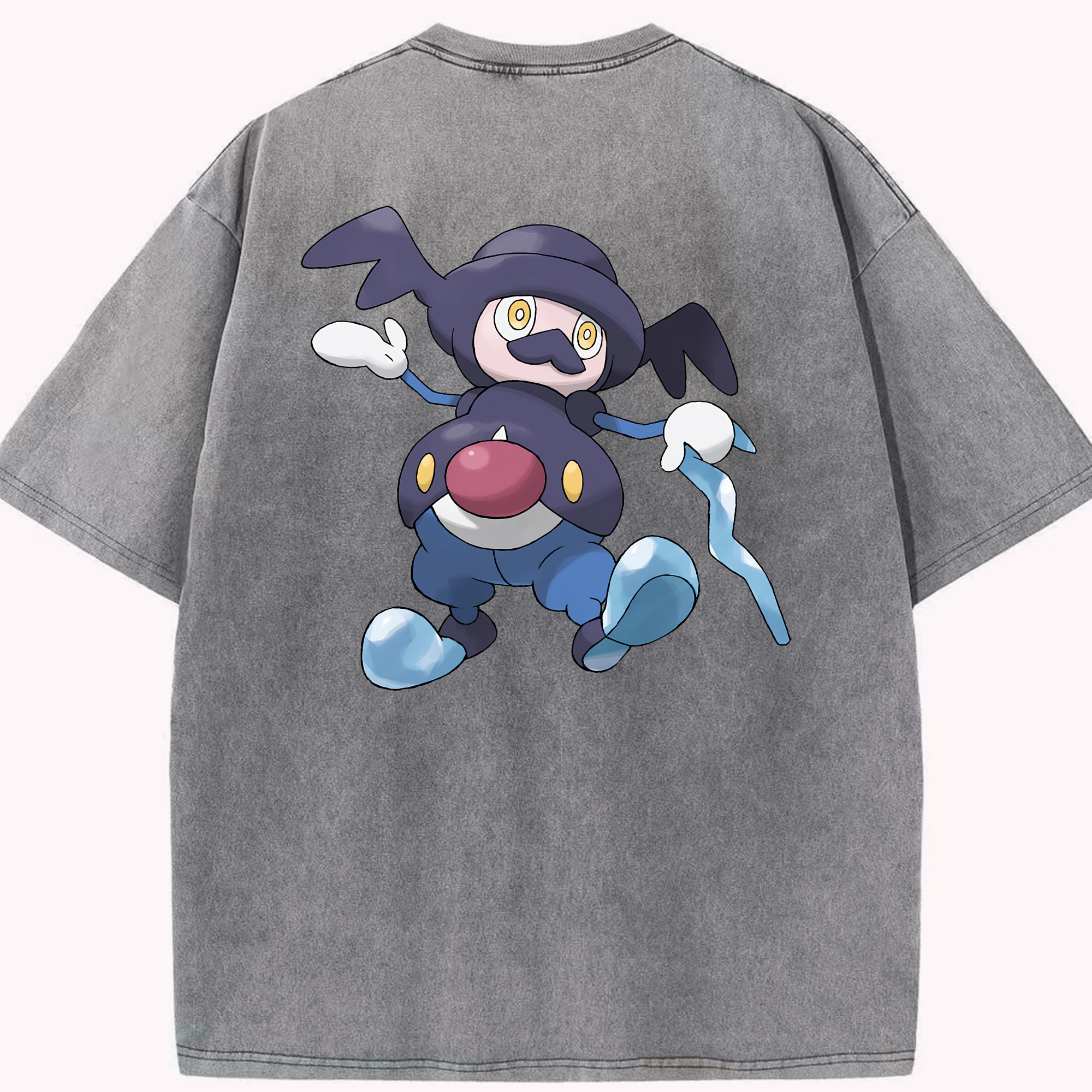 （画像用） ポケットモンスター Pokémon 綿100% ヴィンテージ風 半袖Tシャツ（背面プリント）