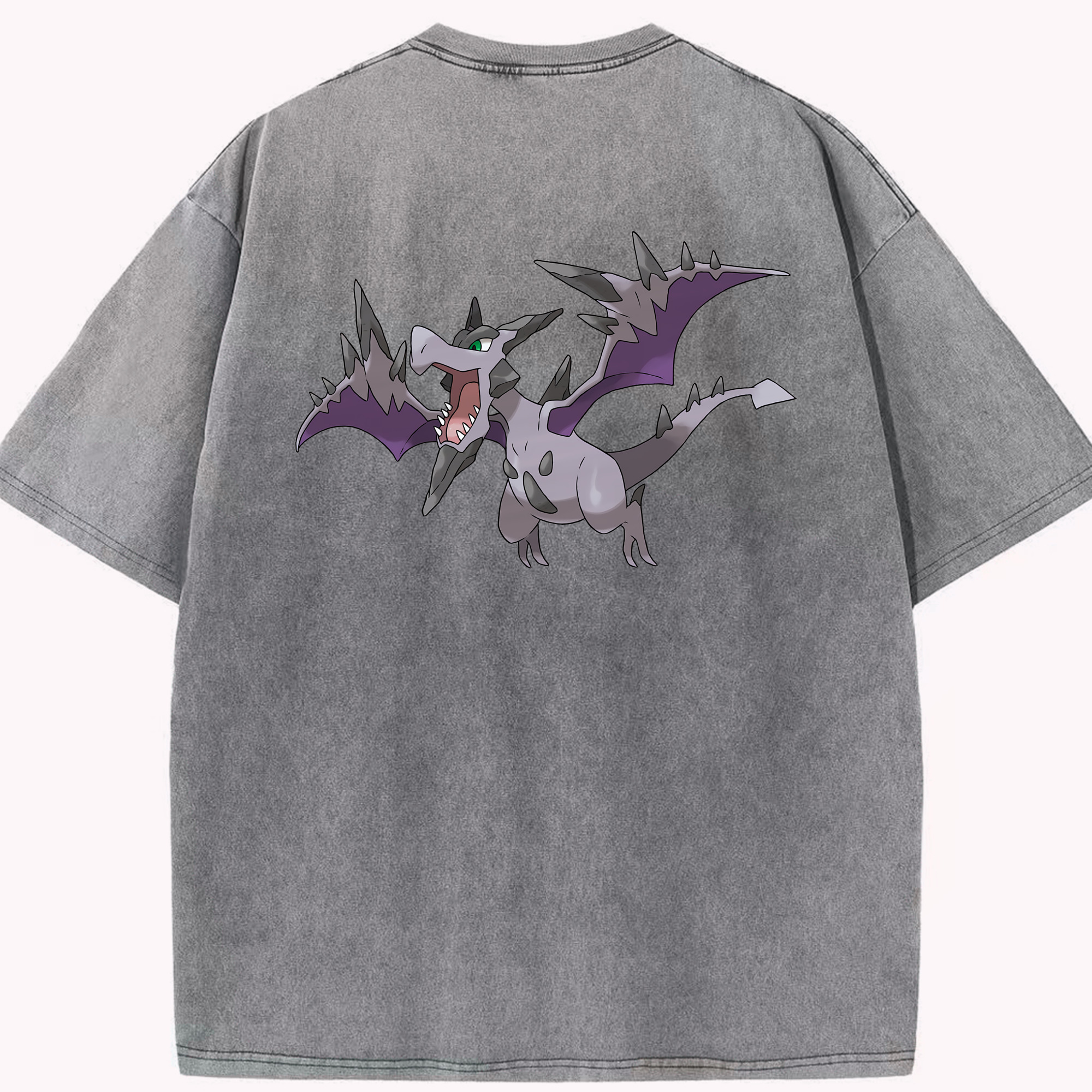 （画像用） ポケットモンスター Pokémon 綿100% ヴィンテージ風 半袖Tシャツ（背面プリント）