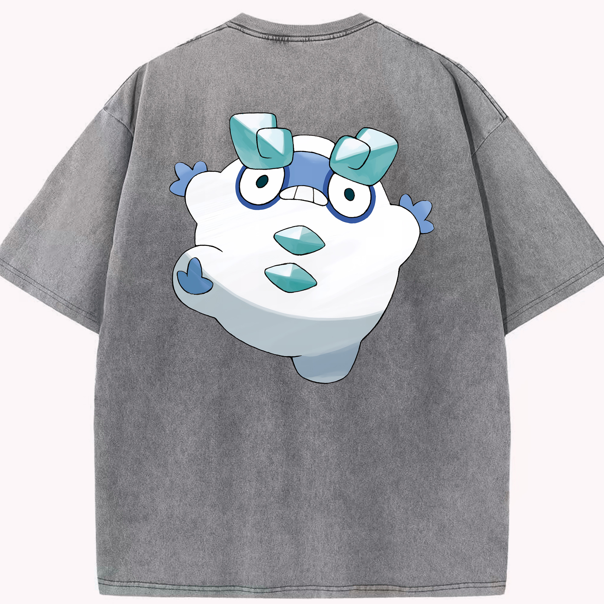 （画像用） ポケットモンスター Pokémon 綿100% ヴィンテージ風 半袖Tシャツ（背面プリント）