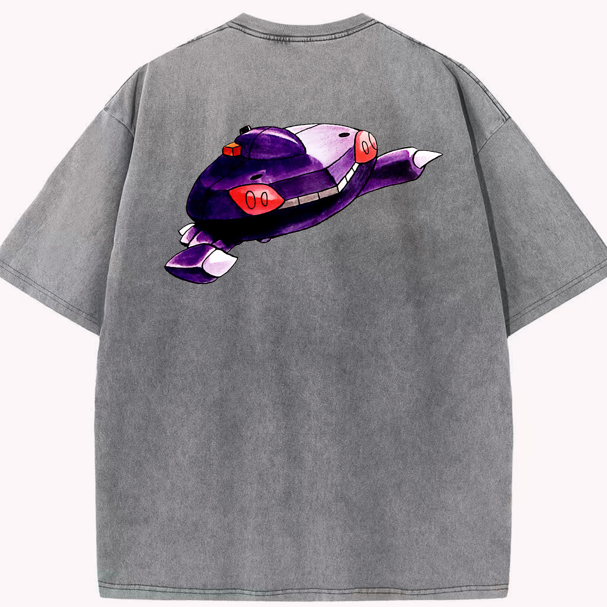 （画像用） ポケットモンスター Pokémon 綿100% ヴィンテージ風 半袖Tシャツ（背面プリント）