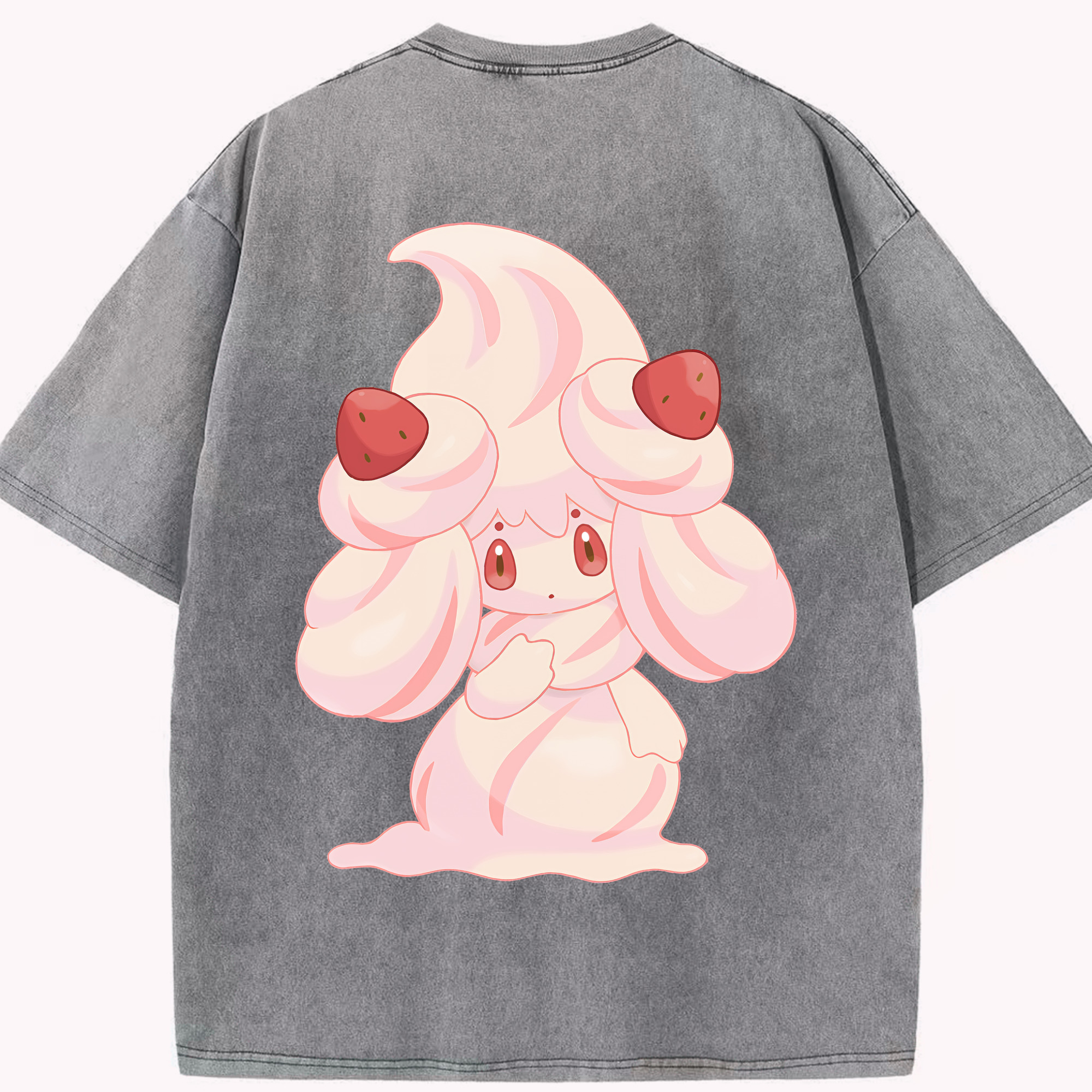 （画像用） ポケットモンスター Pokémon 綿100% ヴィンテージ風 半袖Tシャツ（背面プリント）