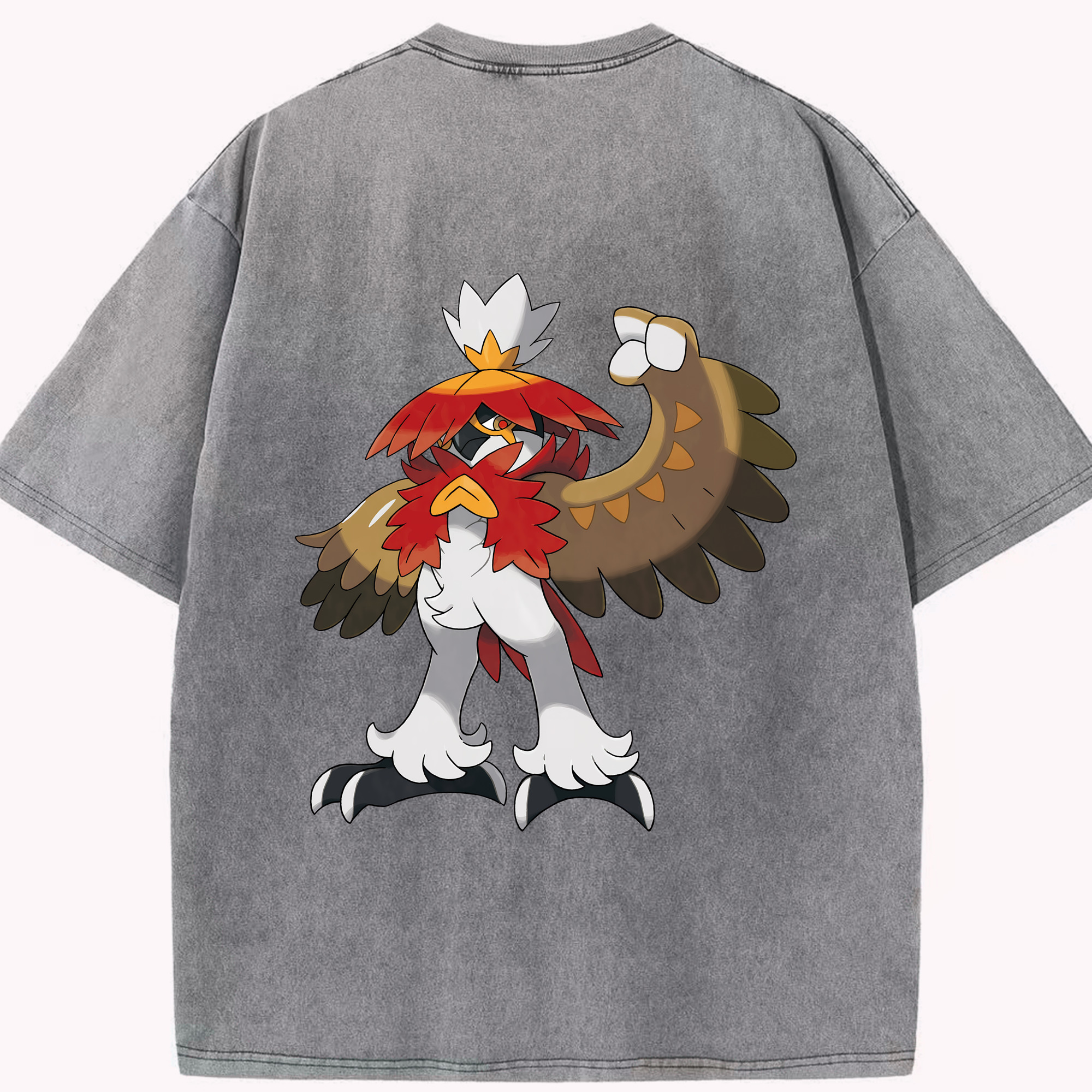 （画像用） ポケットモンスター Pokémon 綿100% ヴィンテージ風 半袖Tシャツ（背面プリント）