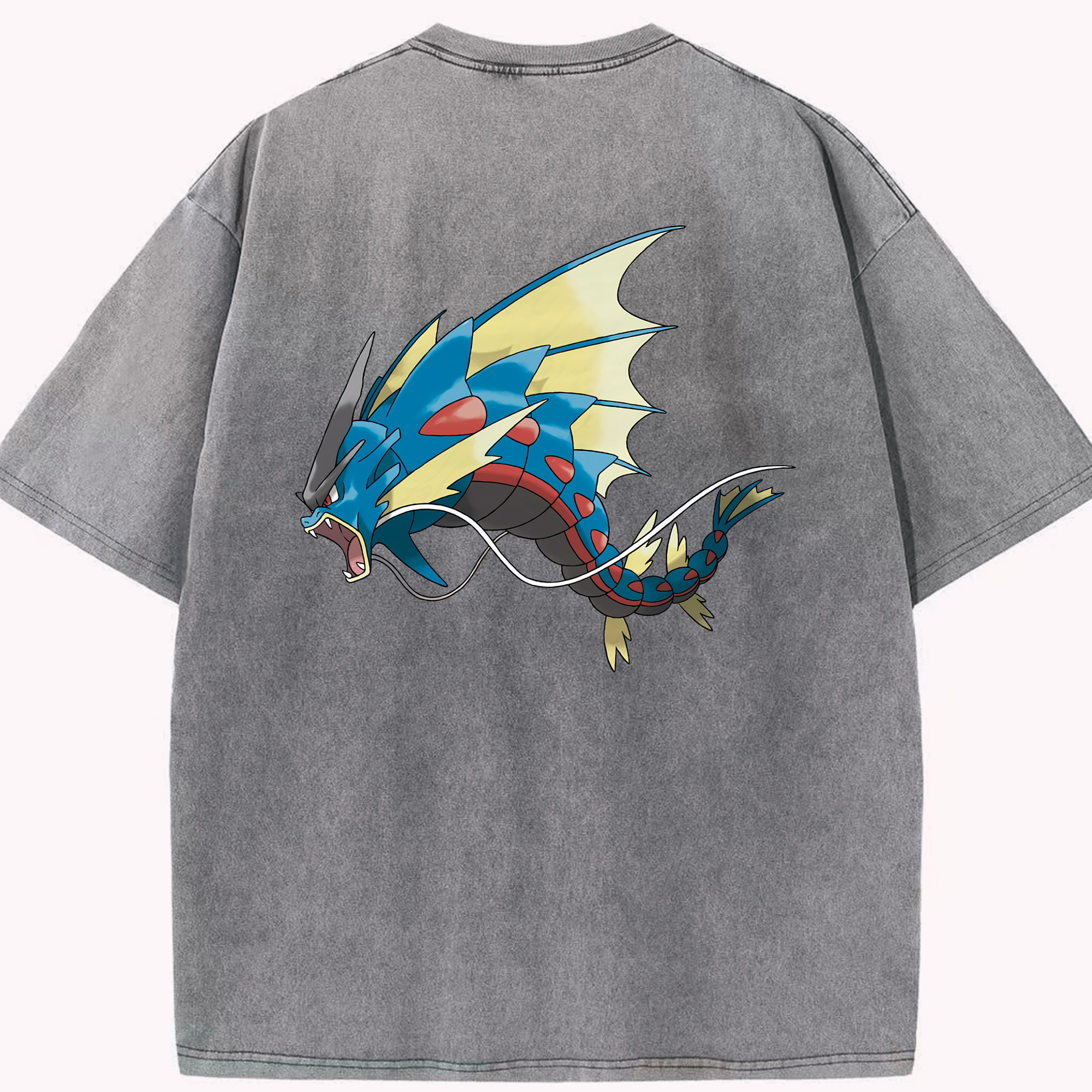 （画像用） ポケットモンスター Pokémon 綿100% ヴィンテージ風 半袖Tシャツ（背面プリント）