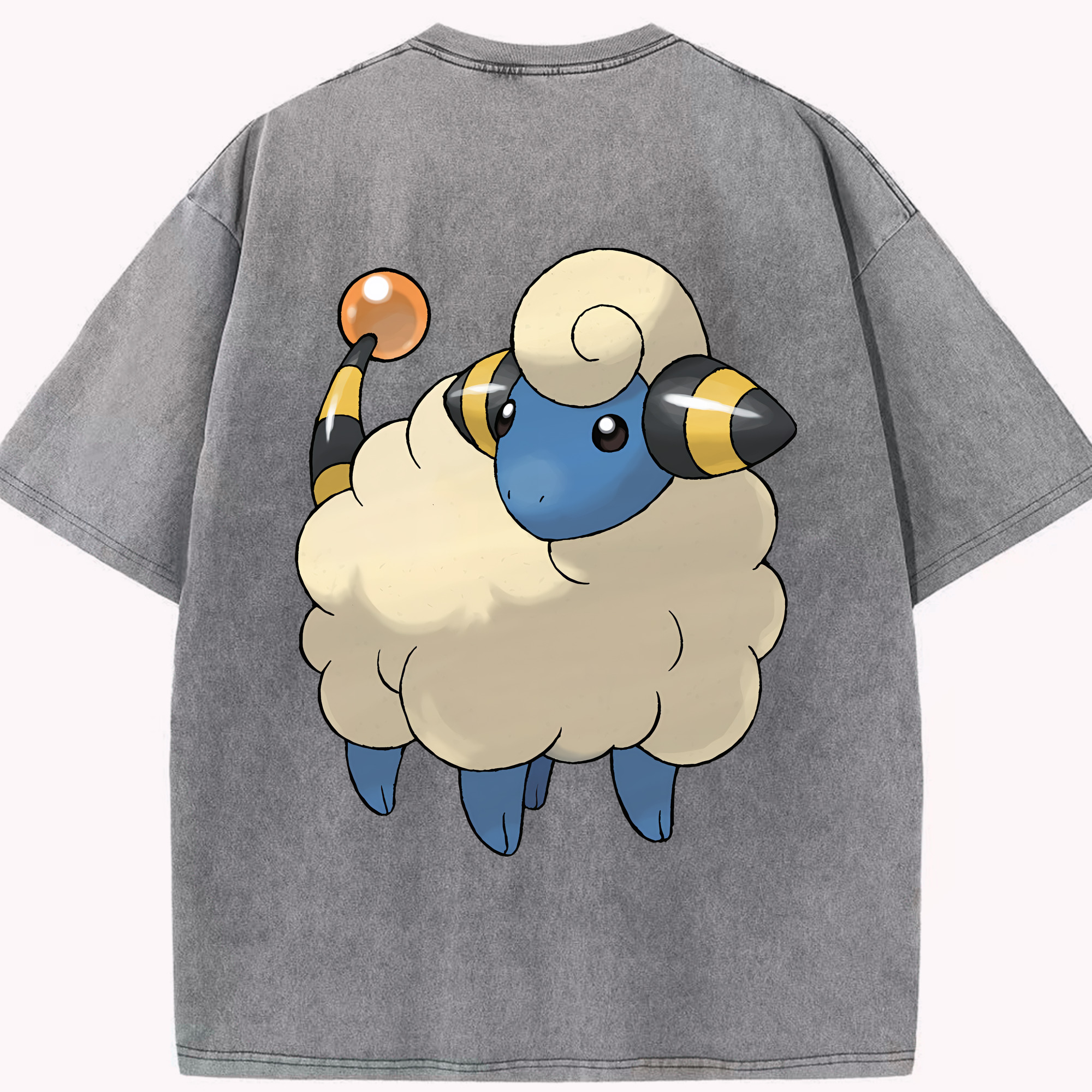 （画像用） ポケットモンスター Pokémon 綿100% ヴィンテージ風 半袖Tシャツ（背面プリント）