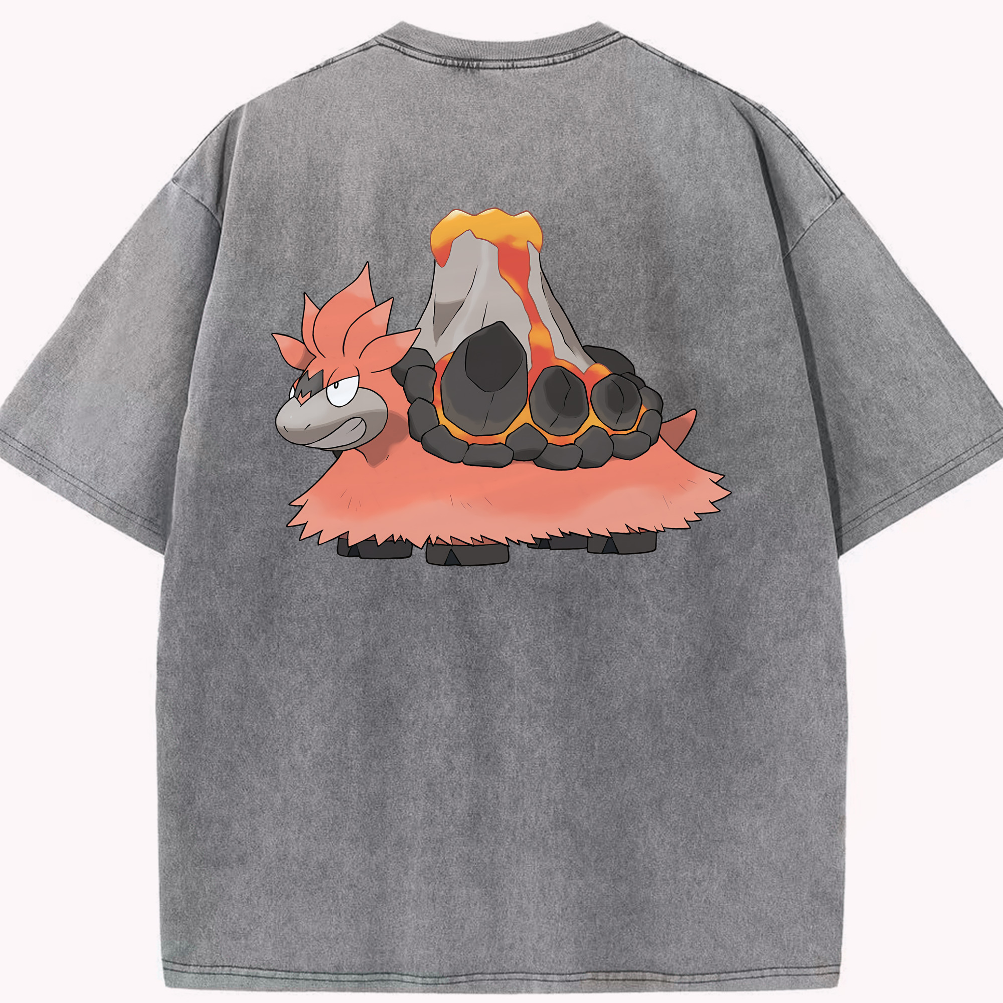 （画像用） ポケットモンスター Pokémon 綿100% ヴィンテージ風 半袖Tシャツ（背面プリント）
